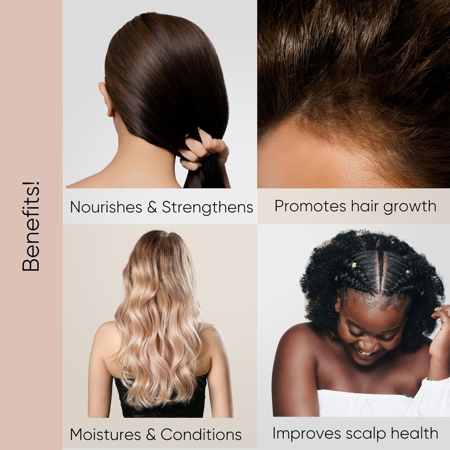 SONA Rosemary Oil Blend for Hair Growth & Strength with Biotin | Camellia, Jojoba, & Castor Oils | Moisturizing & Nourishing | Non-greasy | 4 Fl Oz - Image 4