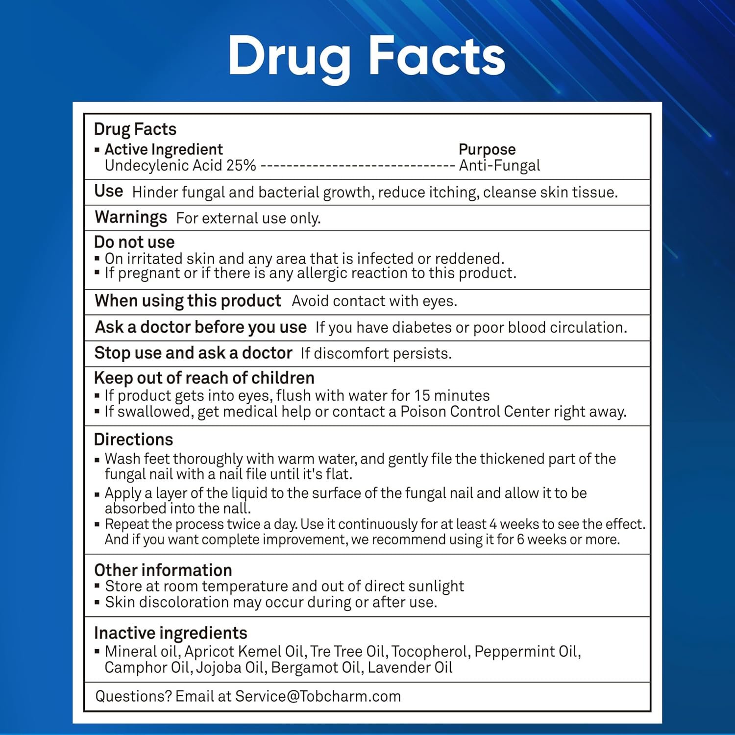 Toenail Fungus Treatment For Toenail & Finernails, 25% Undecylenic acid, Toe Nail Fungus Treatment Extra Strength, Tea Tree Oil for Tonail Fungus Treatment - Image 8