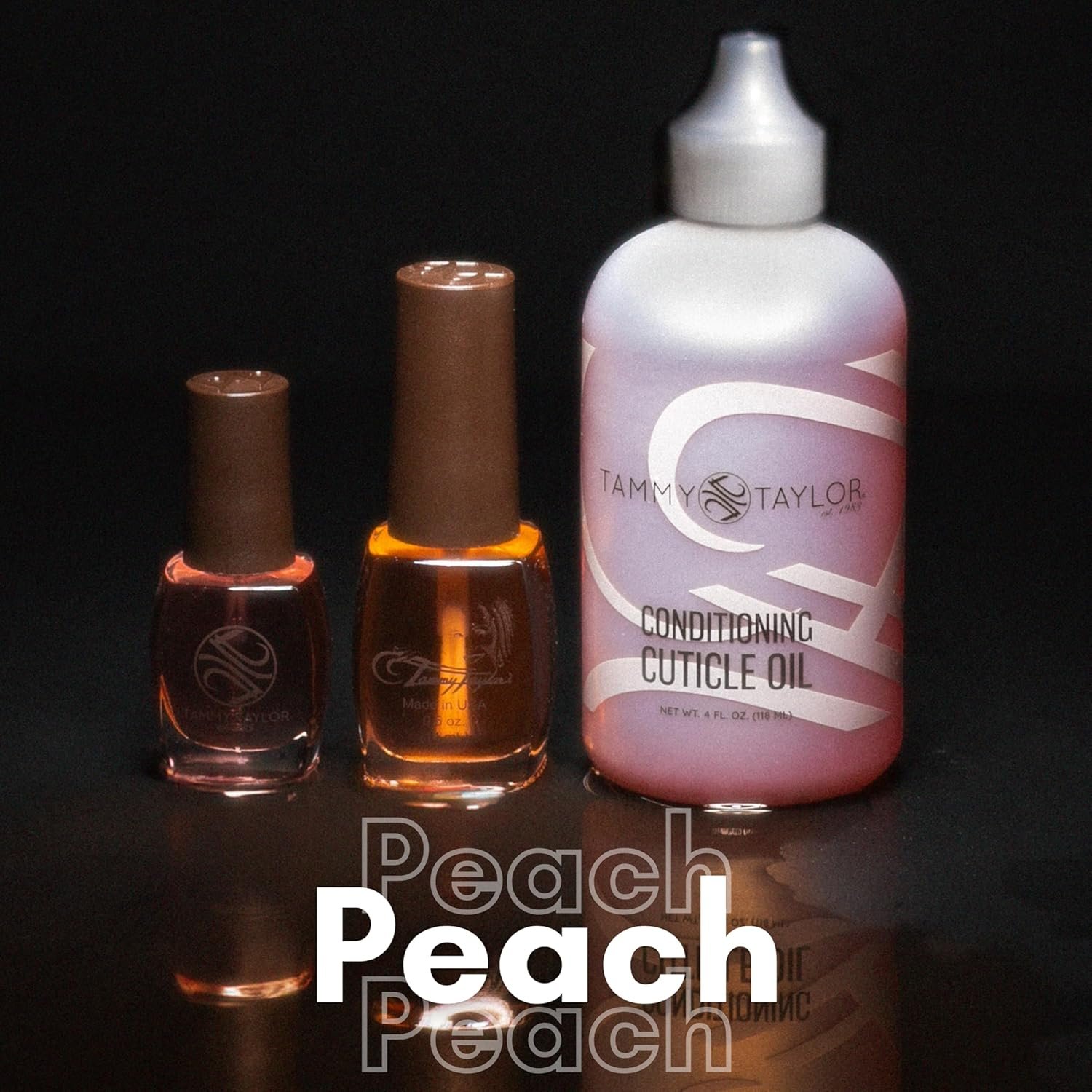 Tammy Taylor Hydrating Nail Cuticle Oil w/Cuticle Cream | Peach Cuticle Softener w/Vitamin E, Jojoba Oil, Natural Ingredients & USA Made Professional Nail Growth Oil for Growth and Strength .50 oz - Image 6