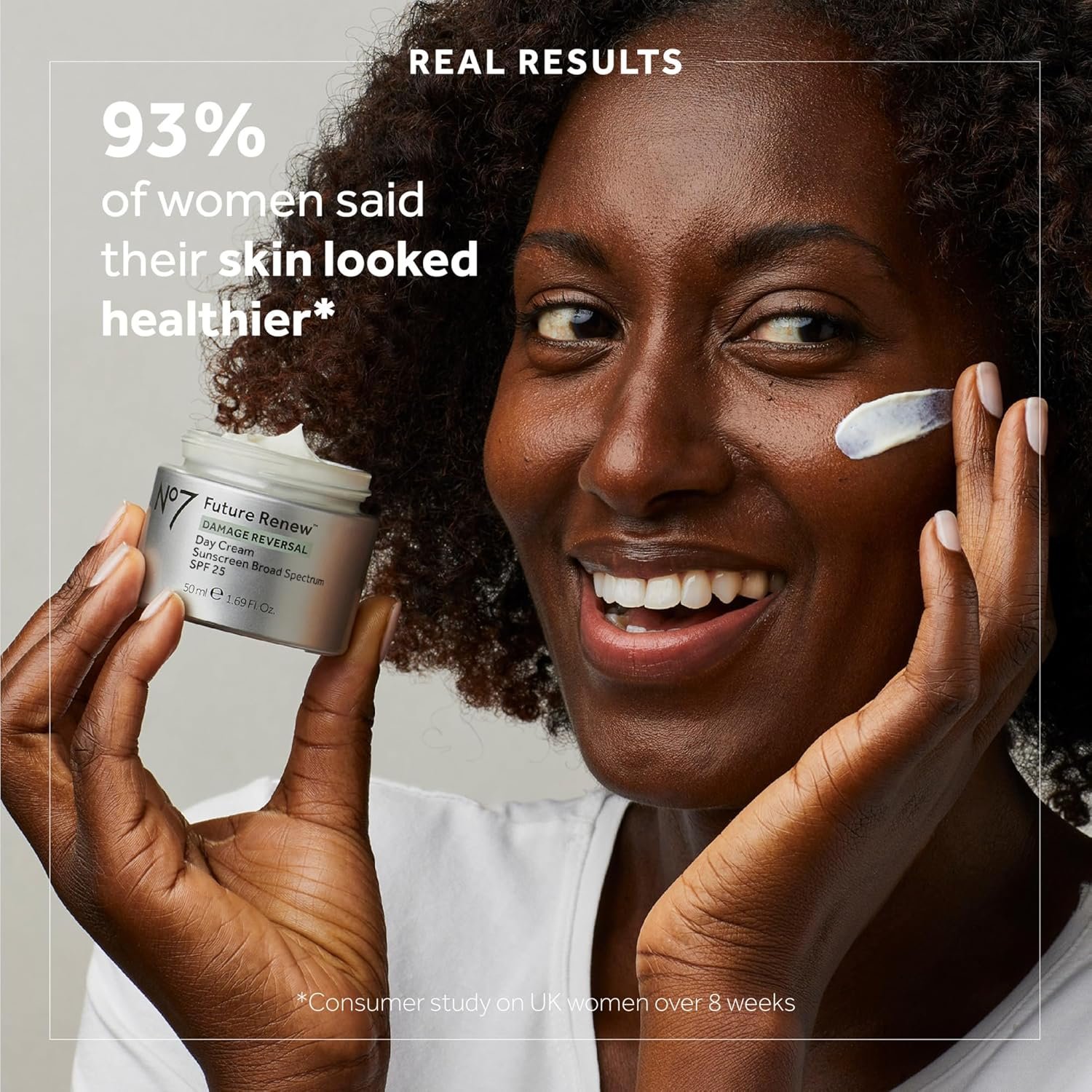 No7 Future Renew Damage Reversal Day Cream SPF 25 - Anti Aging Face Cream with SPF for Visible Sun Damage - Protects, Moisturizes & Reverses Dullness - Suitable for All Skin Types (1.69 Fl Oz) - Image 4