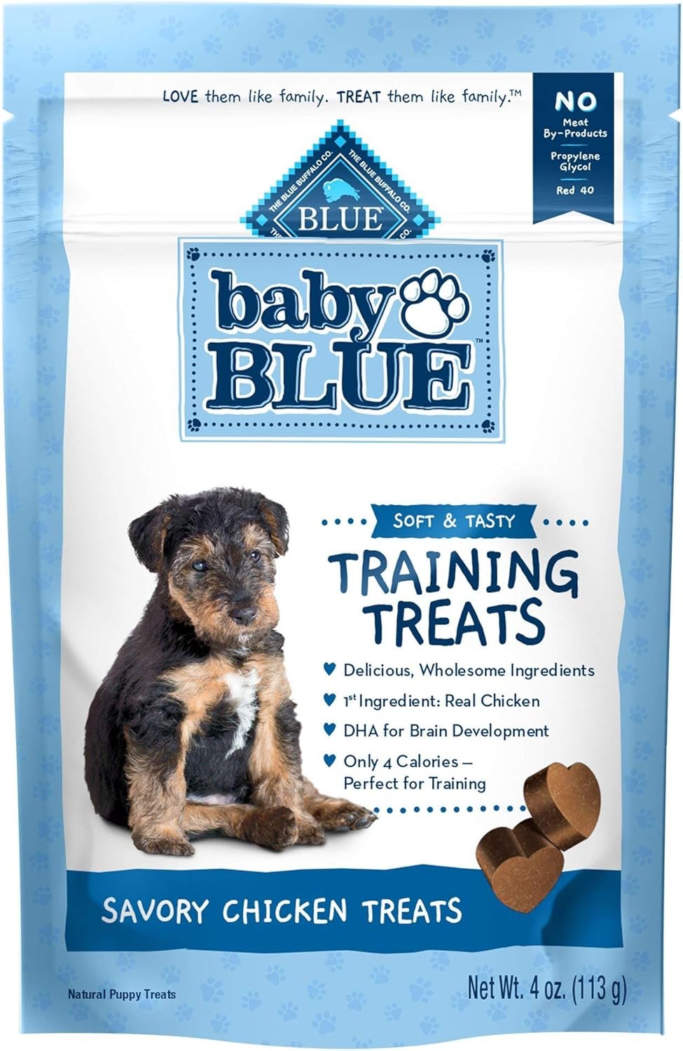 Blue Buffalo Baby BLUE Training Treats Natural Puppy Soft Dog Treats, Savory Chicken 4-oz Bag - Image 5