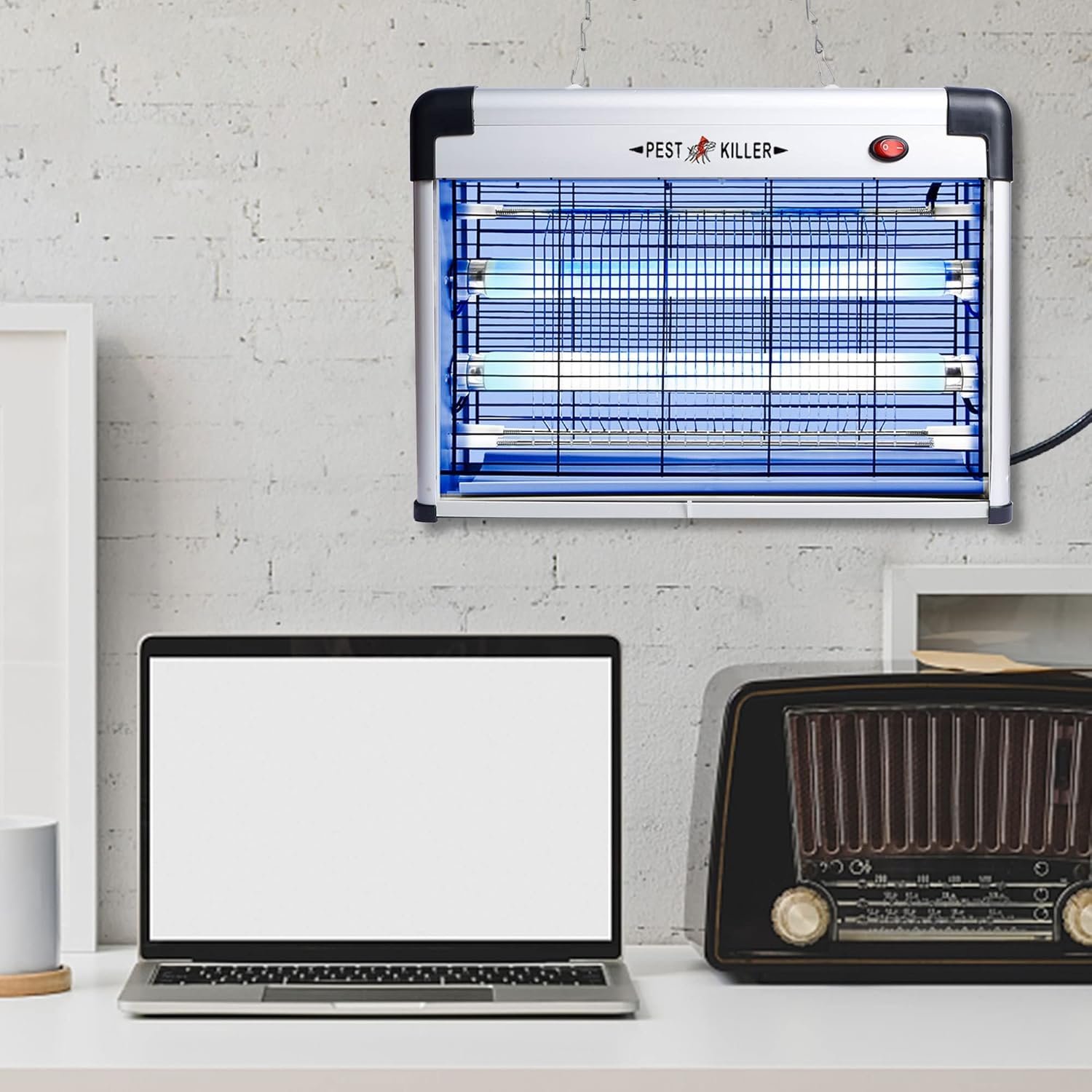 Electric Bug Zapper, Indoor Mosquito Killer with 20W Lamps 2800V Grid, Plug-in Hanging Insect Trap for Mosquito, Moth, Fly Killer Indoor Use - Image 7