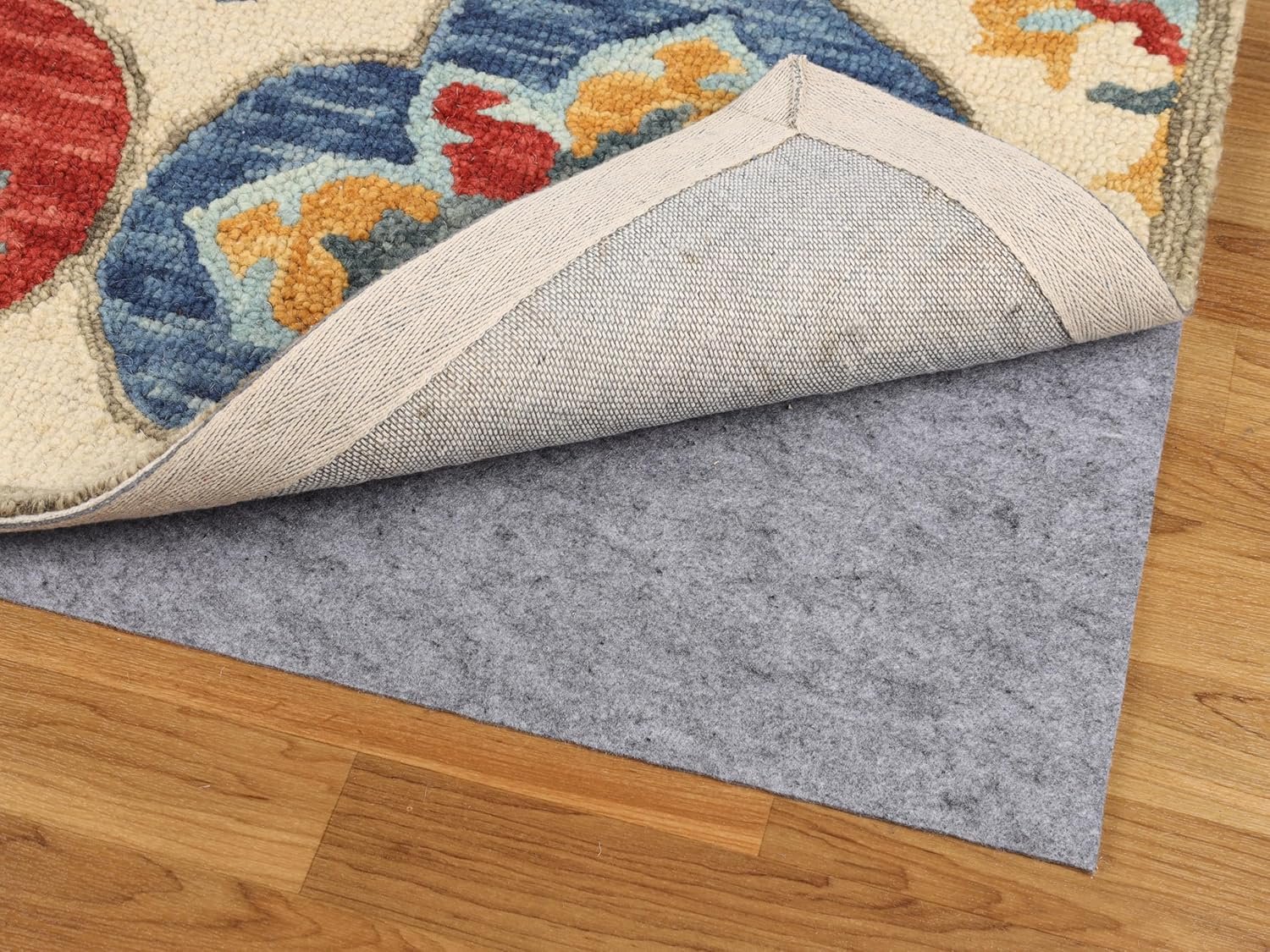 Superior Indoor Area Rug Pad, Non-Slip, Non-Skid, Floor Protector, Hardwood and Tile Floor Padding, Furniture Protector Pad, Carpet Gripper Mat, Felt and Rubber Rug Grip, Lima Collection, 2' 7" x 10' - Image 10