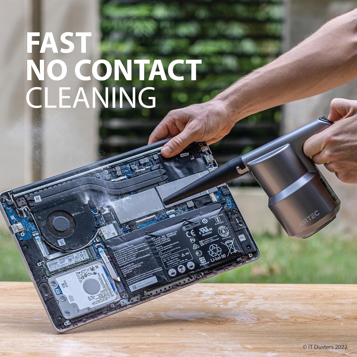 IT Dusters AirTec Ultra Electric Air Duster Blower for PC, Laptop, Console, Electronics and Home Cleaning, Environmental Alternative to Spray air can Duster Keyboard Cleaner (Type 3) - Image 8