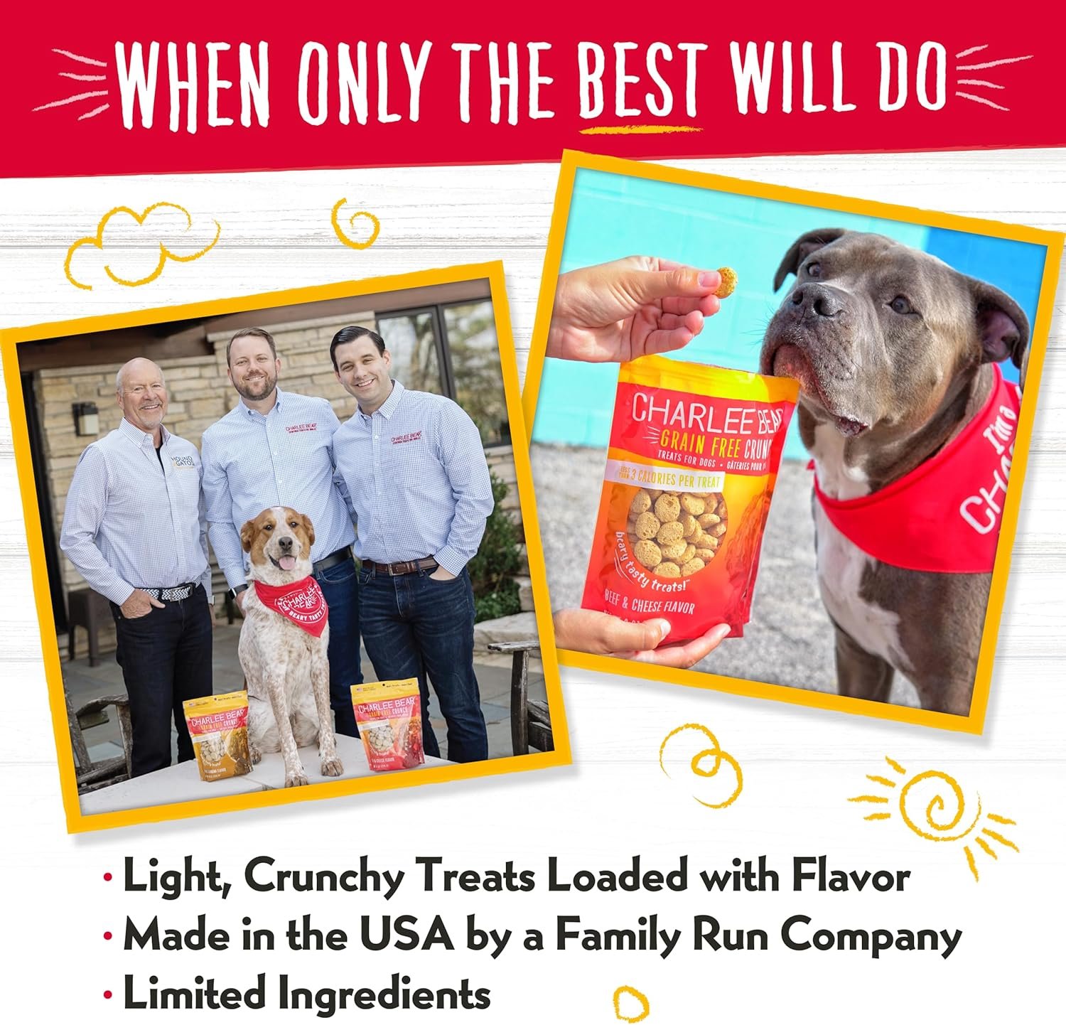 Charlee Bear Grain Free Crunch Dog Treats, Bacon & Blueberry Flavor, 8 oz - Image 9