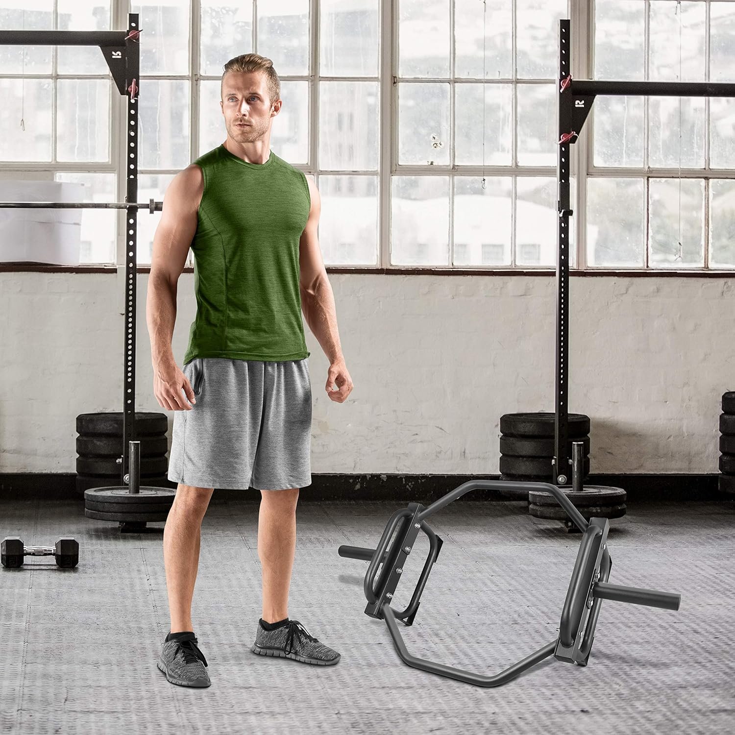 CAP Barbell Olympic Trap Bar, Hex Bar, Shrug Bar, Deadlift Bar - Image 8