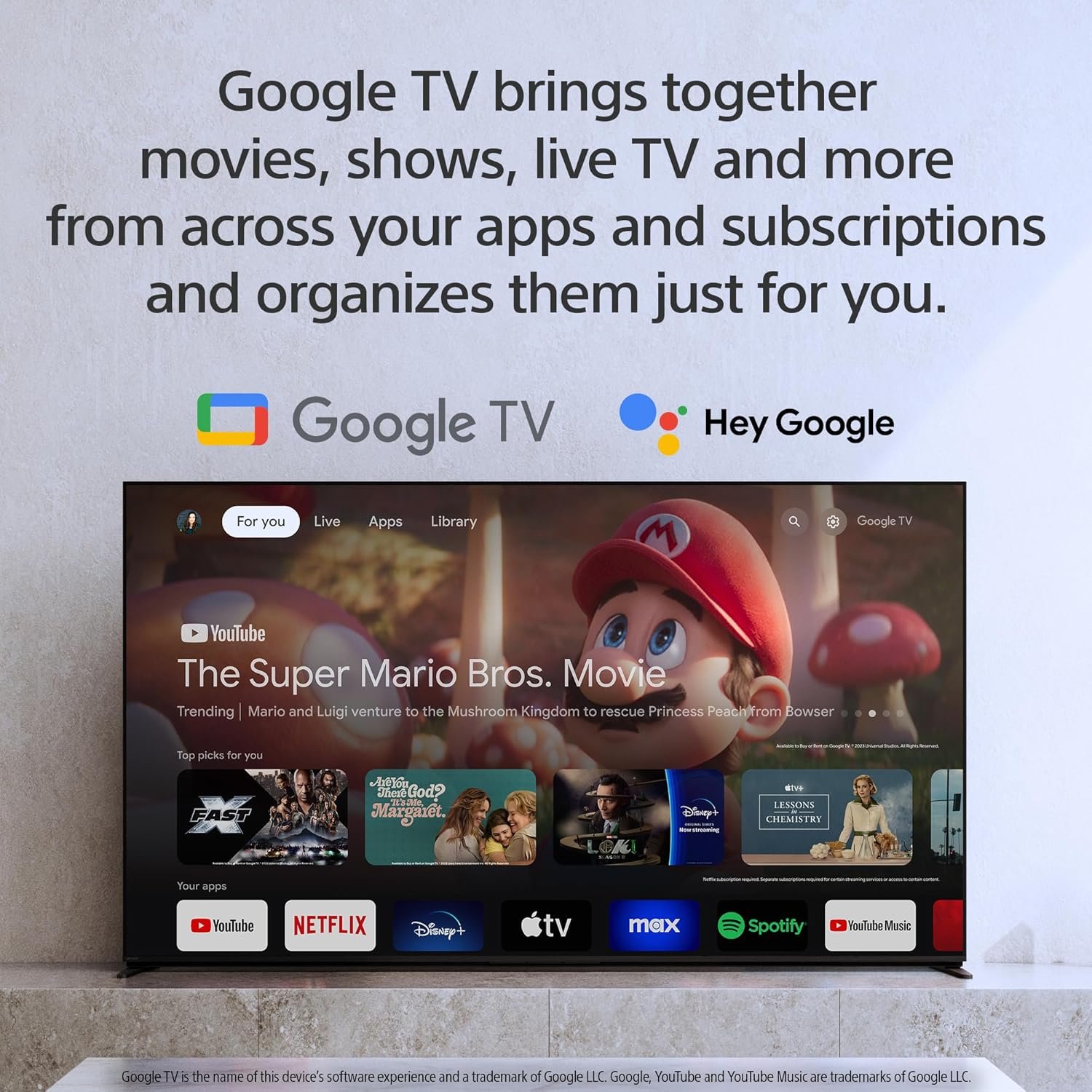 Sony 50-Inch Class 4K Ultra HD BRAVIA 3 LED Smart TV with Google TV, Dolby Vision HDR, and Exclusive Features for PlayStation®5 (K-50S30), 2024 Model - Image 5