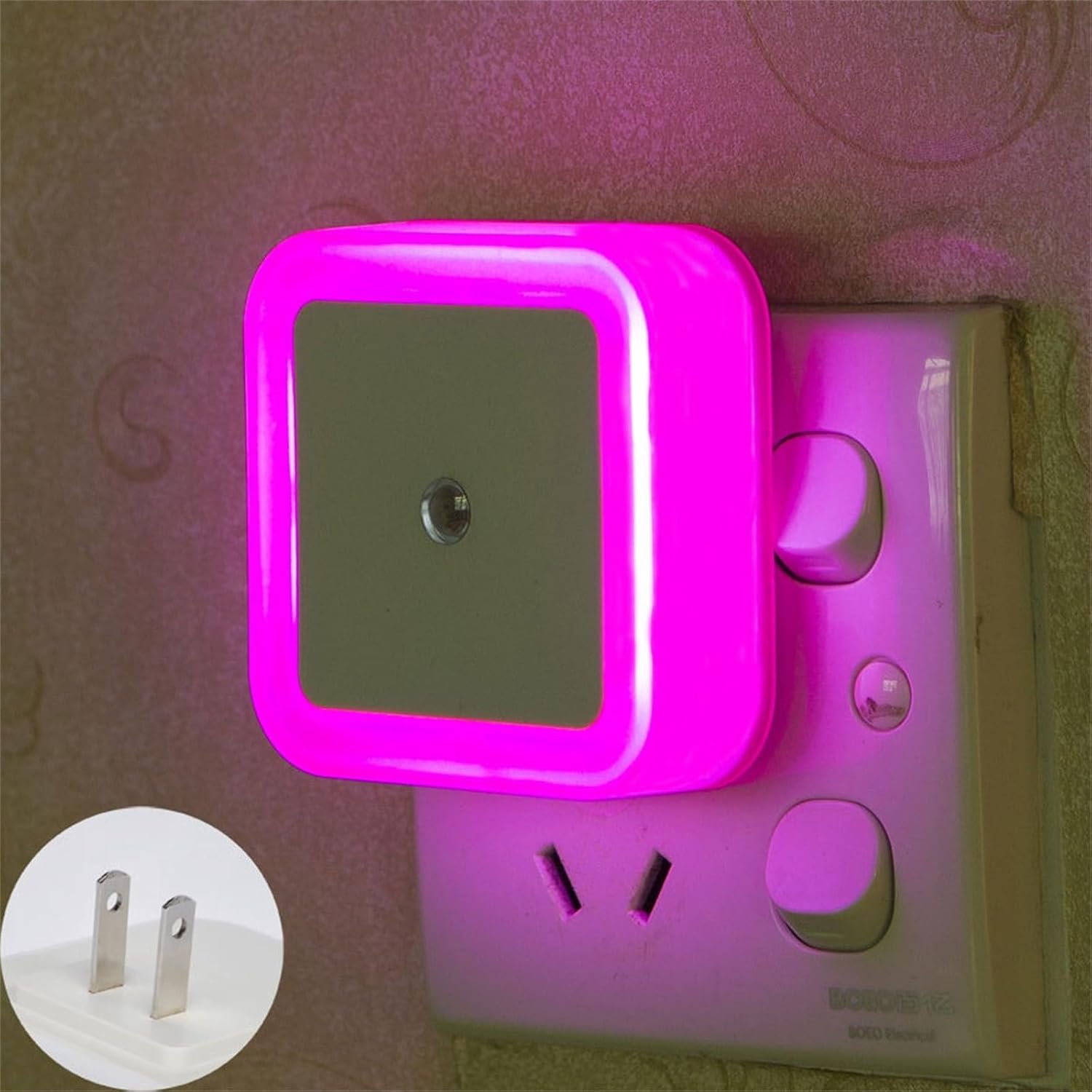 Night Light Night Lights Plug Into Wall Nightlight Plug in Night Light Dusk to Dawn Night Lamp Led Night Light for Kids Bedroom Bathroom Hallway Warm Cool Things for Room (C, One Size) - Image 6