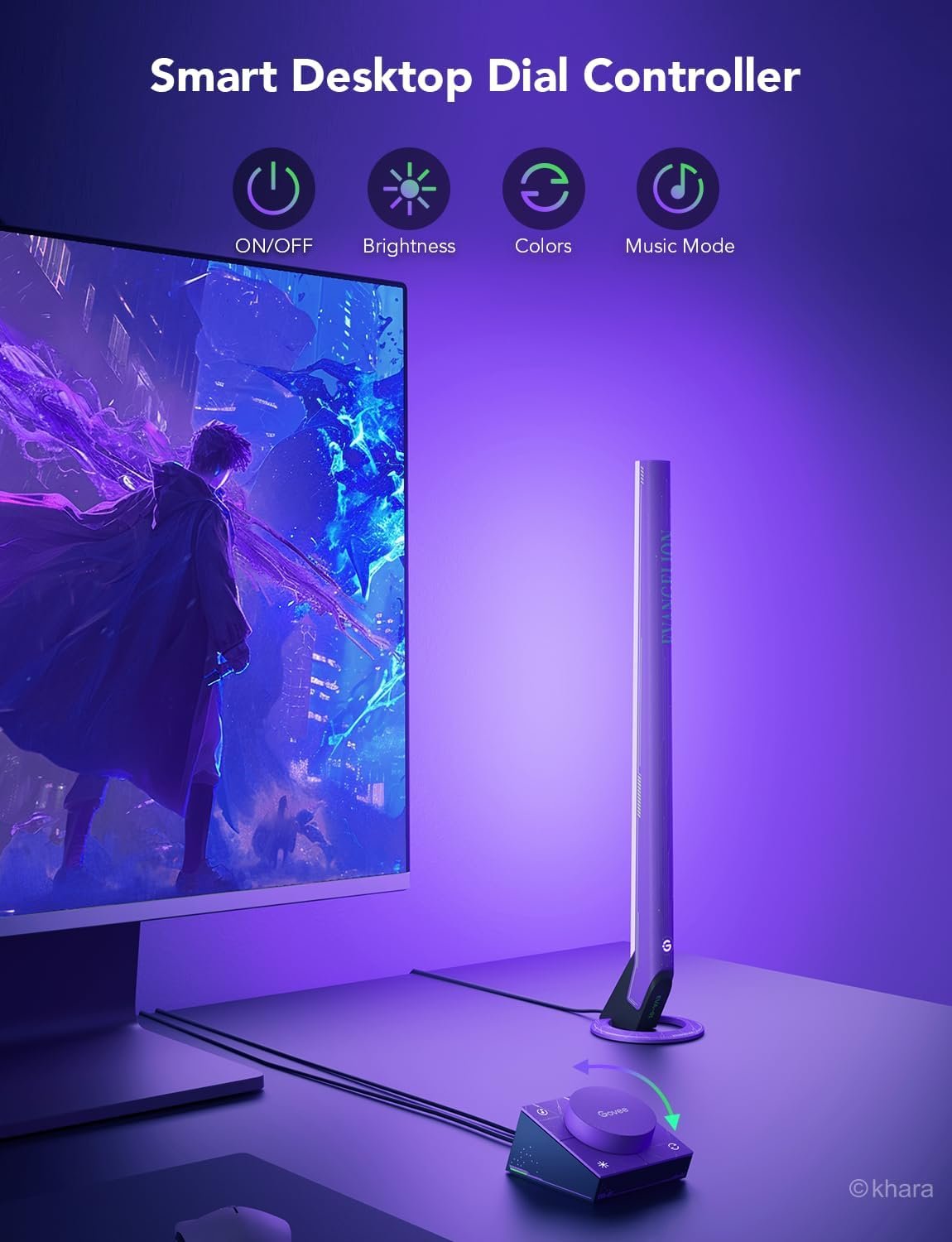 Govee RGBIC LED Strip Lights 16.4ft Bundle x Evangelion Gaming Light Bars - Image 6