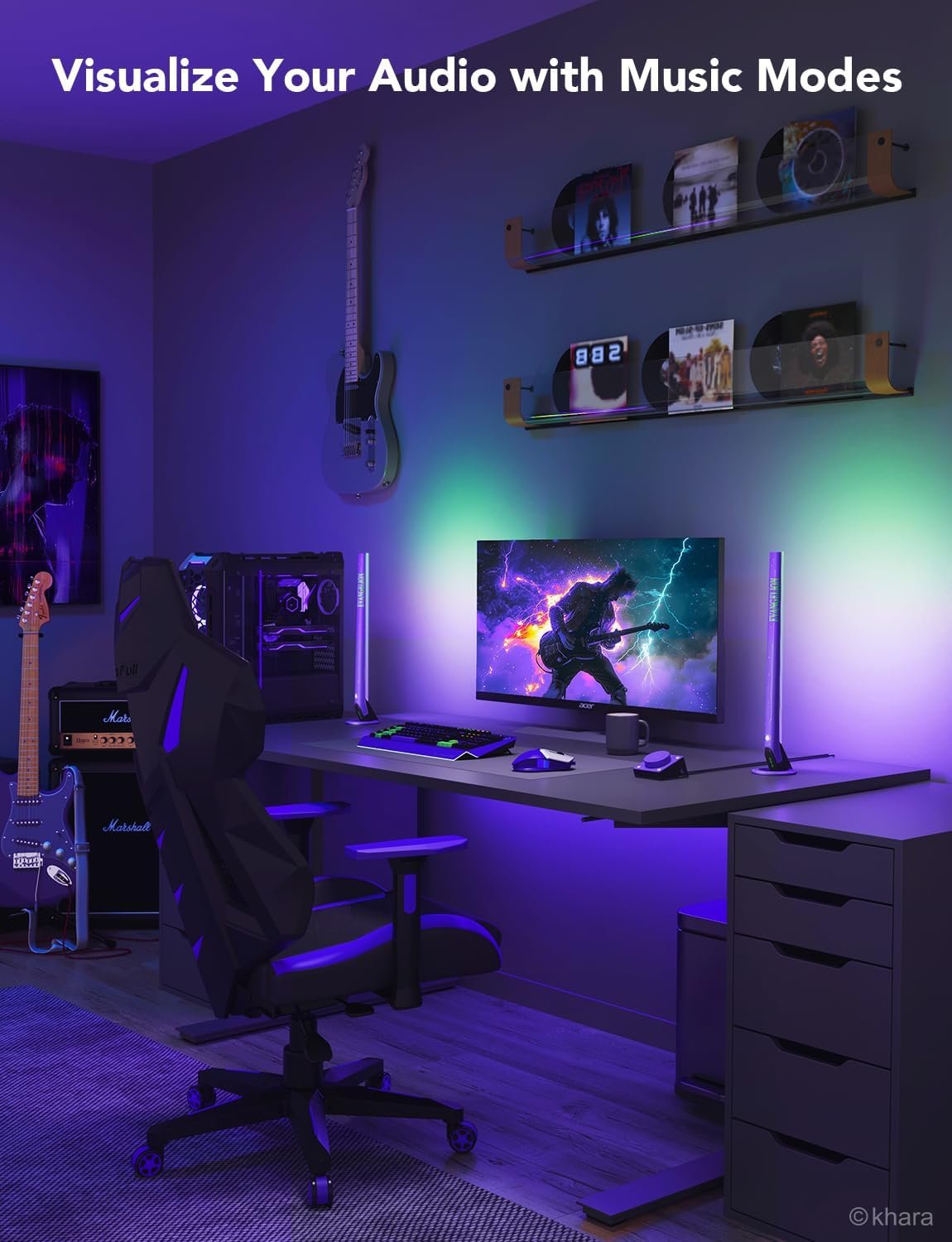 Govee RGBIC LED Strip Lights 16.4ft Bundle x Evangelion Gaming Light Bars - Image 8