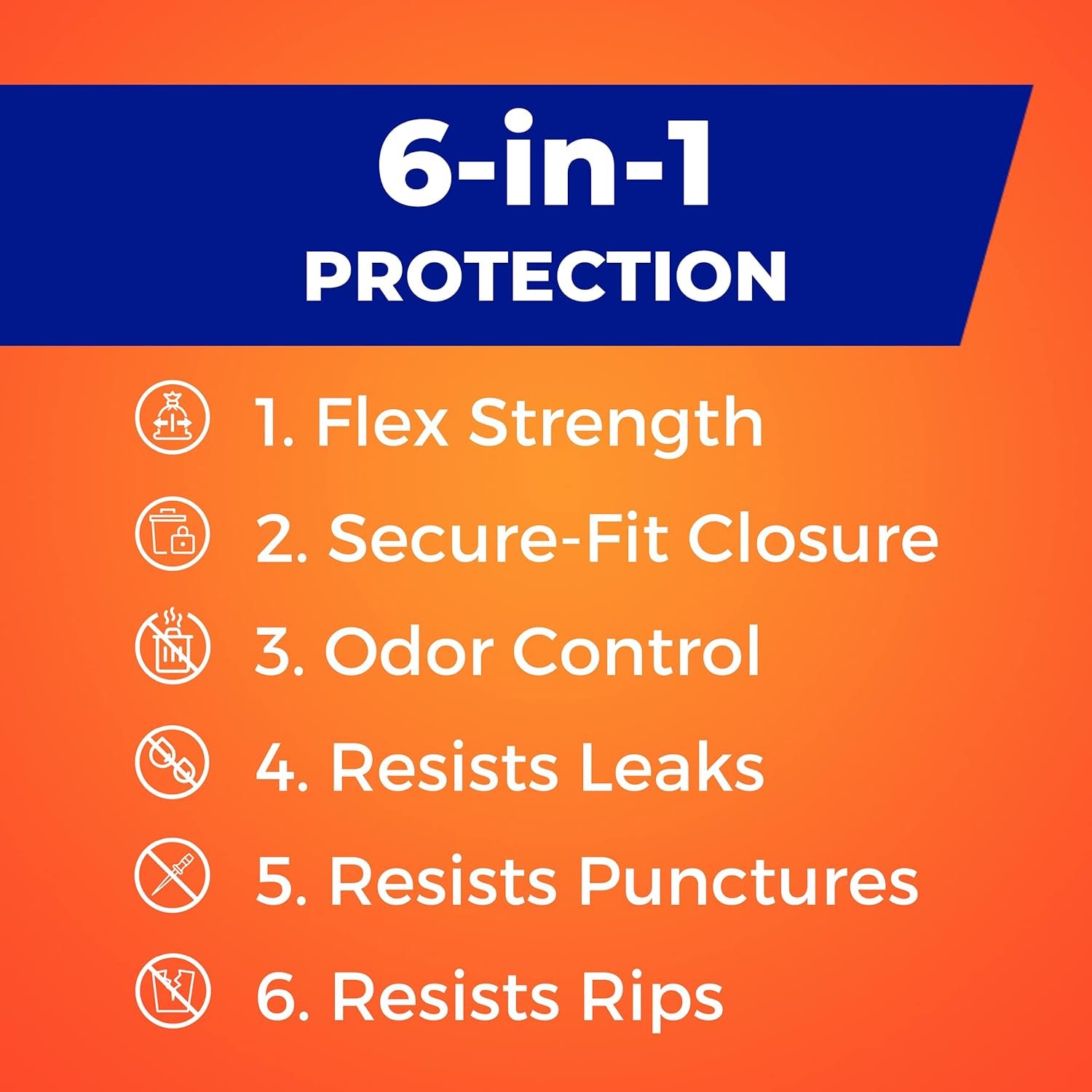 Hefty Ultra Strong Tall Kitchen Trash Bags, Tropical Paradise Scent, 13 Gallon, 40 Count - Image 5