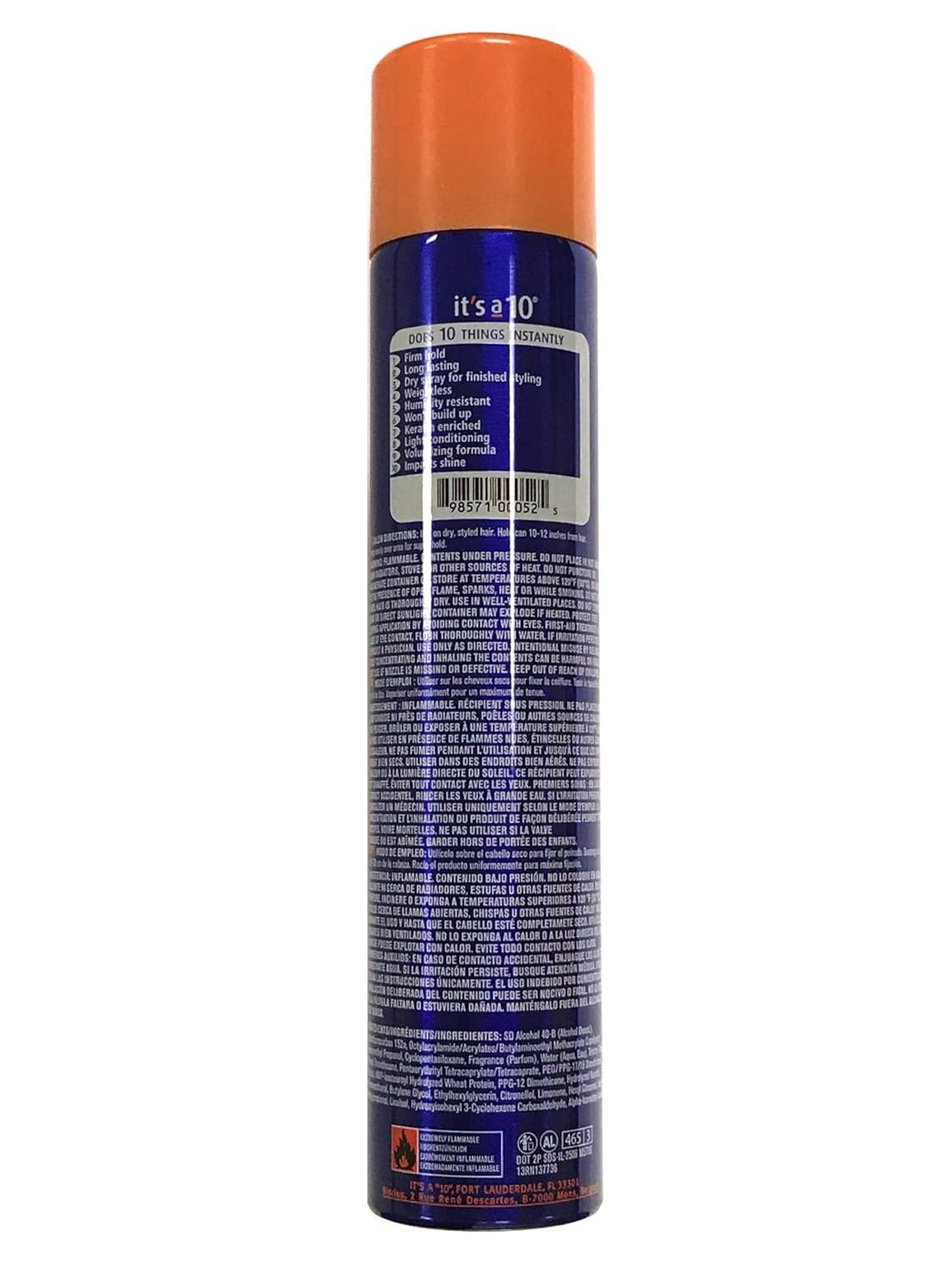 It's A 10 Miracle Super Hold Finishing Spray Plus Keratin 10 Oz - Image 3
