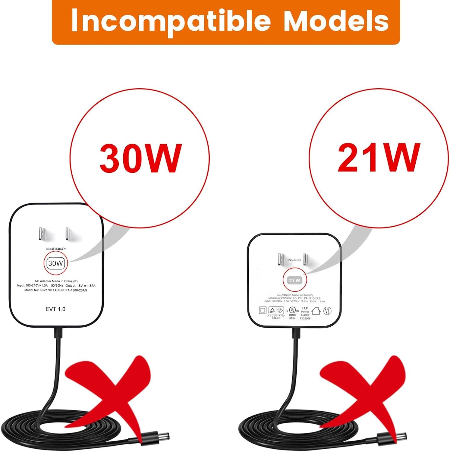 15W Power Cord Adapter for Echo Spot Smart Clock & Pop Smart Speaker - White Wall Charger Plug Long Cable, 5ft - Image 5