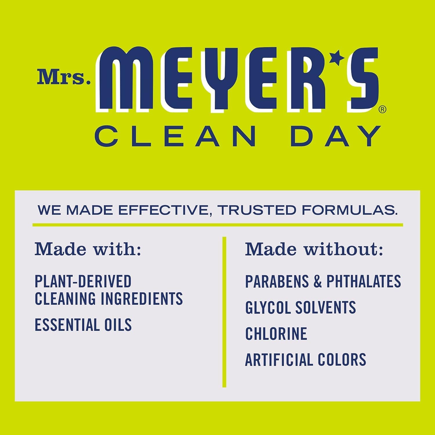 MRS. MEYER'S CLEAN DAY Multi-Surface Cleaner Concentrate, Use to Clean Floors, Tile, Counters, Lemon Verbena, 32 fl. oz - Image 5