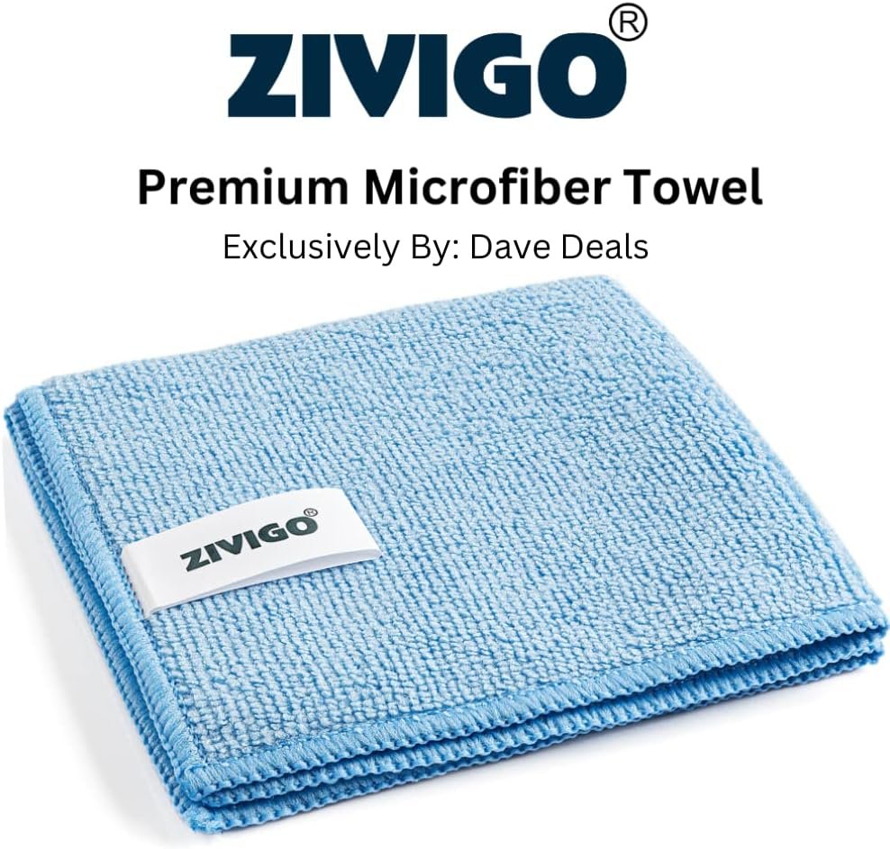 6 Tablets for Toilet, Automatic Toilet Bowl Cleaner Tabs, With Bleach 3.5 oz,- With 1 ZvigoMicrofiber Cleaning Cloth, 1 Duvilo Dual Sided Scrubing Sponge - Image 3