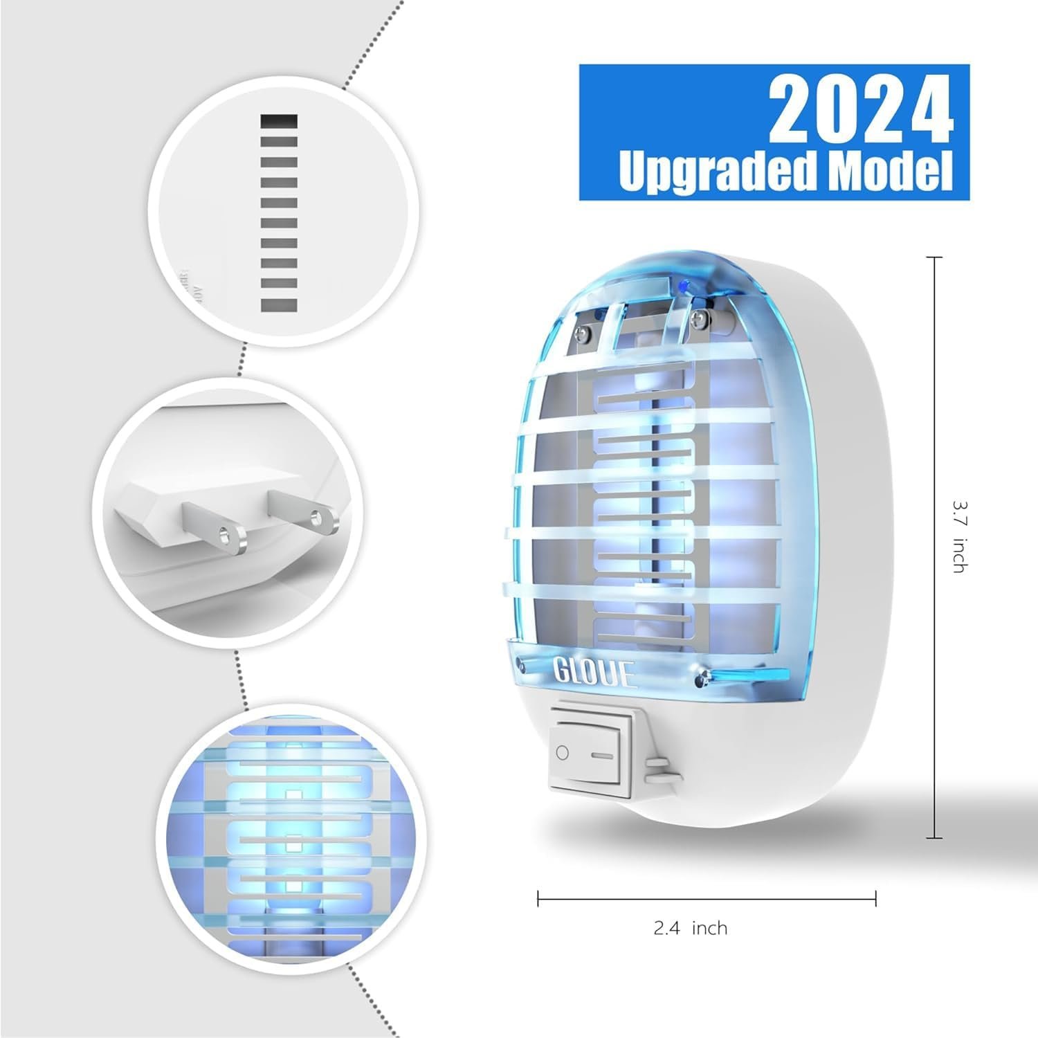 Electric Plug in Flying Insects Mosquito Killer with UV LED Light - Image 4