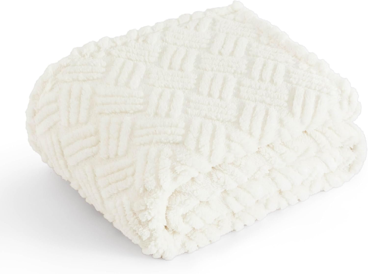 Bedsure Sugar Brown Fleece Blanket for Couch&White Throw Blanket for Couch,0x60 Inches - Image 4