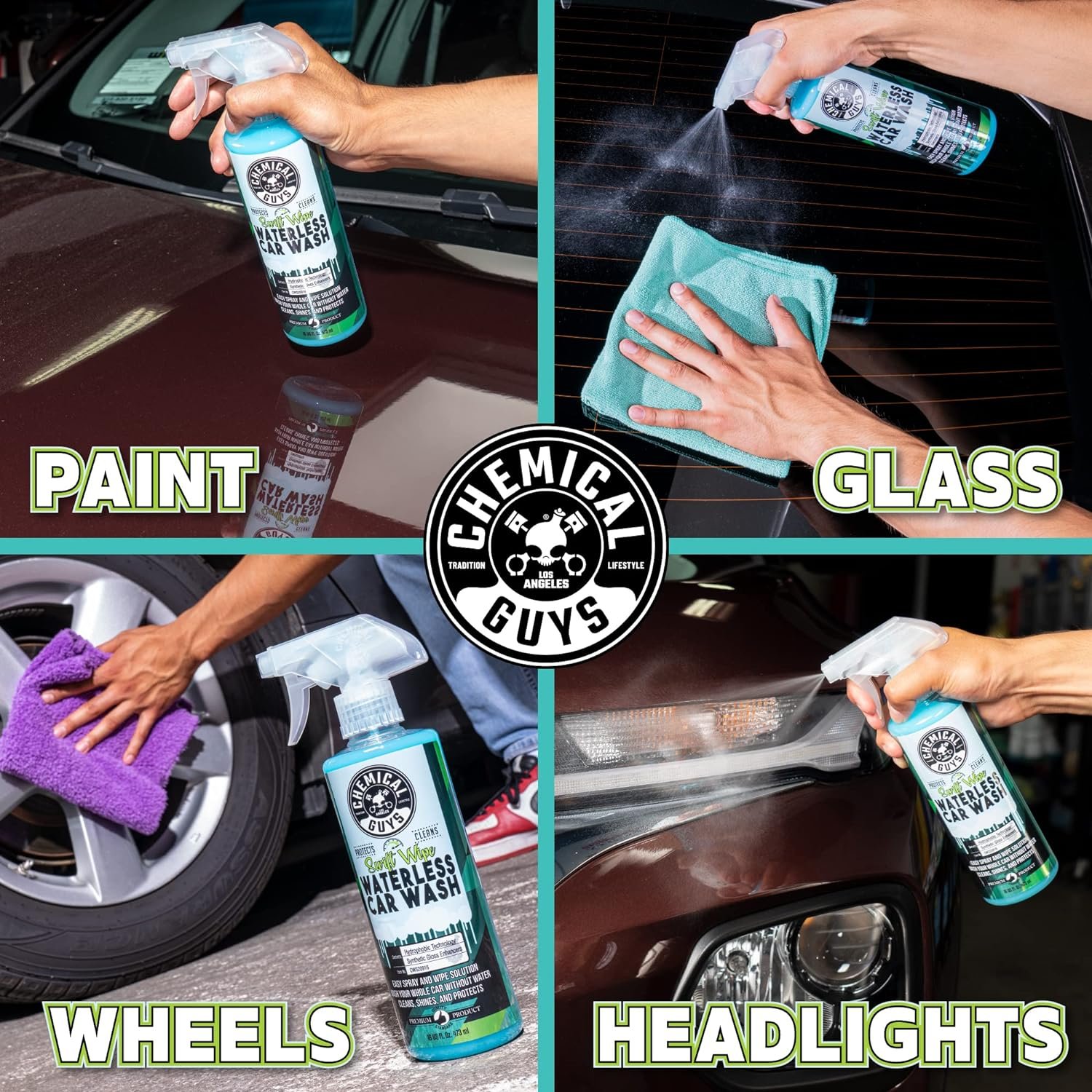 Chemical Guys CWS20964 Swift Wipe Sprayable Waterless Car Wash, Easily Clean - Just Spray & Wipe, Safe for Cars, Trucks, Motorcycles, RVs & More, 64 fl. Oz (Half Gallon) - Image 6