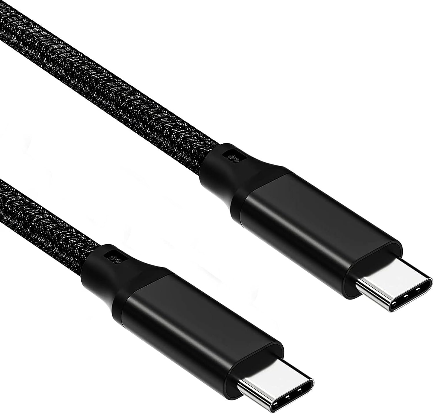 USB C to USB C Cable, 3.2 Gen 2 USB-C Cable 3.3ft - 4K UHD 20Gbps USB C Cable 100W PD Fast Charging Cable for MacBook Pro, for iPad Pro, Nylon Braided, Black. - Image 2
