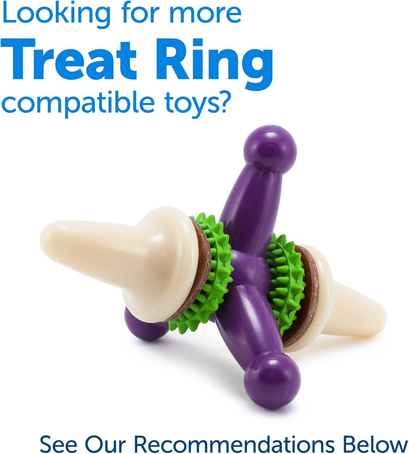 PetSafe® Rawhide Treat Ring Refills, Variety Pack, Size C, Original Rawhide and Peanut Butter Flavor, Replacement Treats Busy Buddy Treat Ring Holding Toys - Image 8