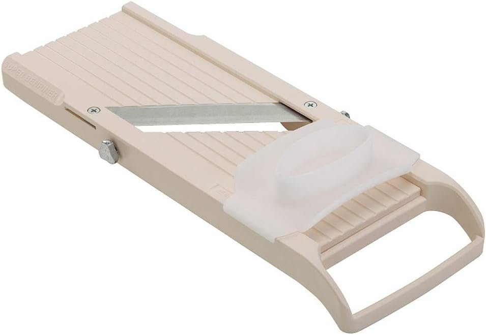 Benriner Super Standard Madoline Slicer, with with 4 Japanese Stainless Steel Blades, Almond - Image 2