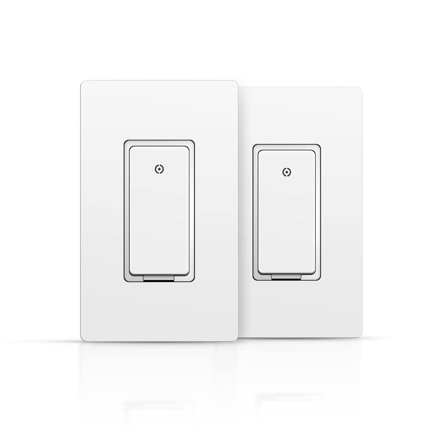 Smart Light Switch, Single Pole Smart Switch Compatible with Alexa, Google Home, 2.4GHz Wi-Fi Remote Control Light Switch, Neutral Wire Required, ETL & FCC Listed, 2 Pack - Image 2
