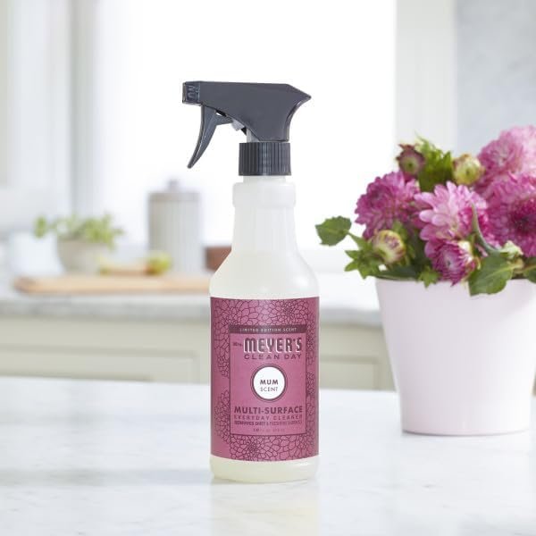 MRS. MEYER'S CLEAN DAY Multi-Surface Everyday Cleaner, Mum Scent, 16 Fl Oz (Pack of 6) - Image 4