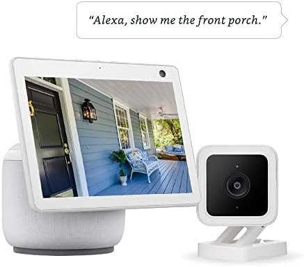 Echo Show 10 (3rd Gen) | HD smart display with motion and Alexa | Glacier White | with Wyze Cam V3 - Image 4