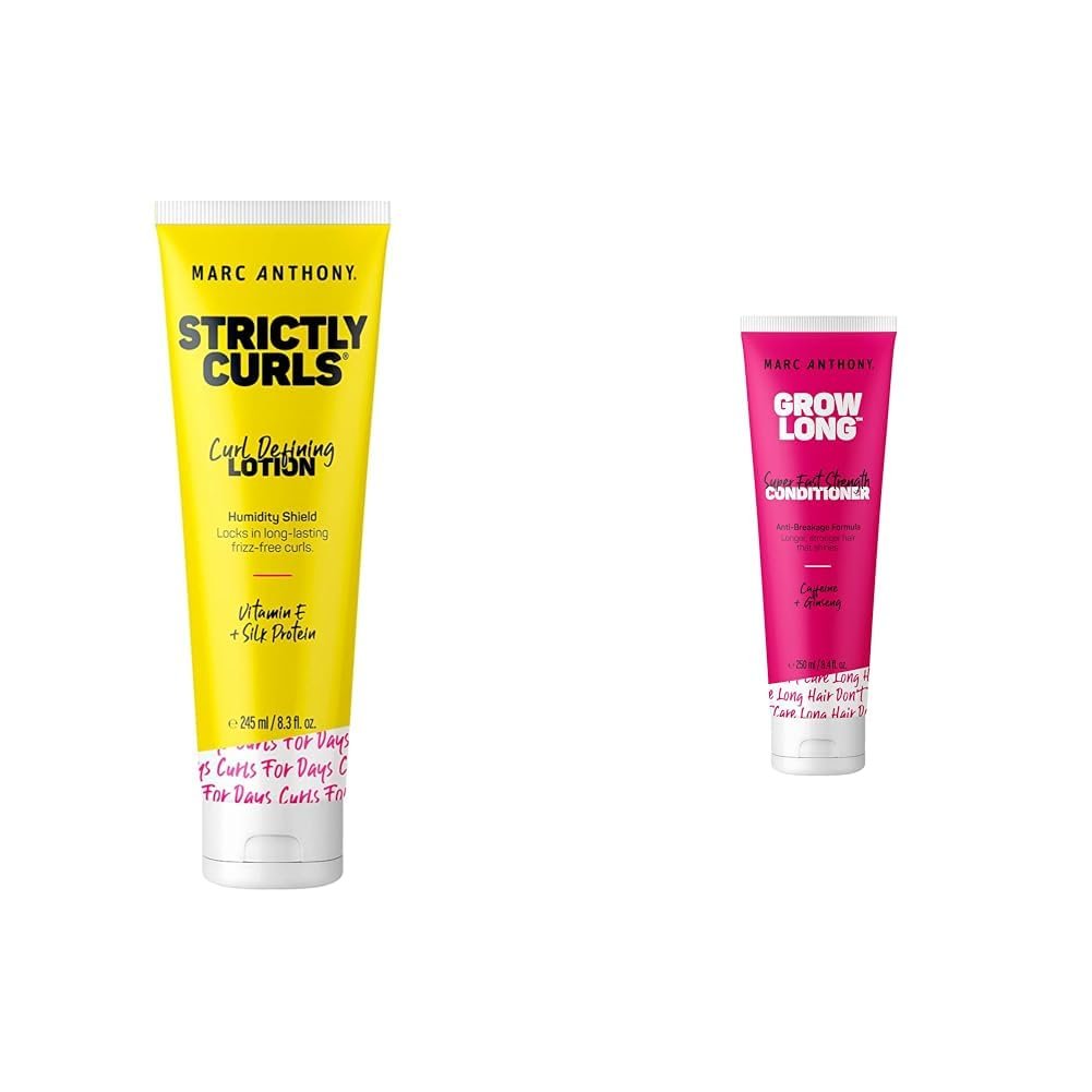 Marc Anthony Curl Defining Styling Lotion, 8.3 Ounce and Strengthening Conditioner, Grow Long, 8.4 Ounce Bundle - Image 2