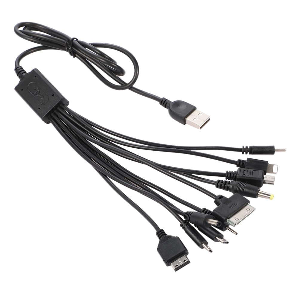 10 in 1 Multi Charging Cable, Universal Multiple Charging Cord Charging Cable with 10 Ports for Charging Cell Phones Speaker MP3 MP4 & More - Image 2