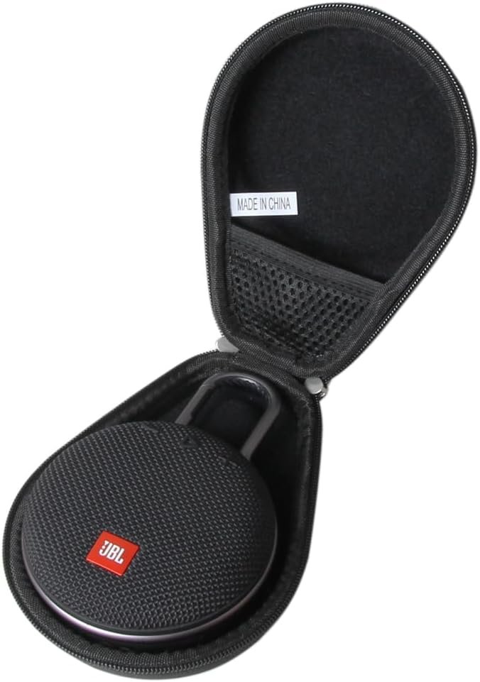 Anleo Hard Travel Case for JBL Clip 3 Portable Waterproof Wireless Bluetooth Speaker (Black) - Image 2