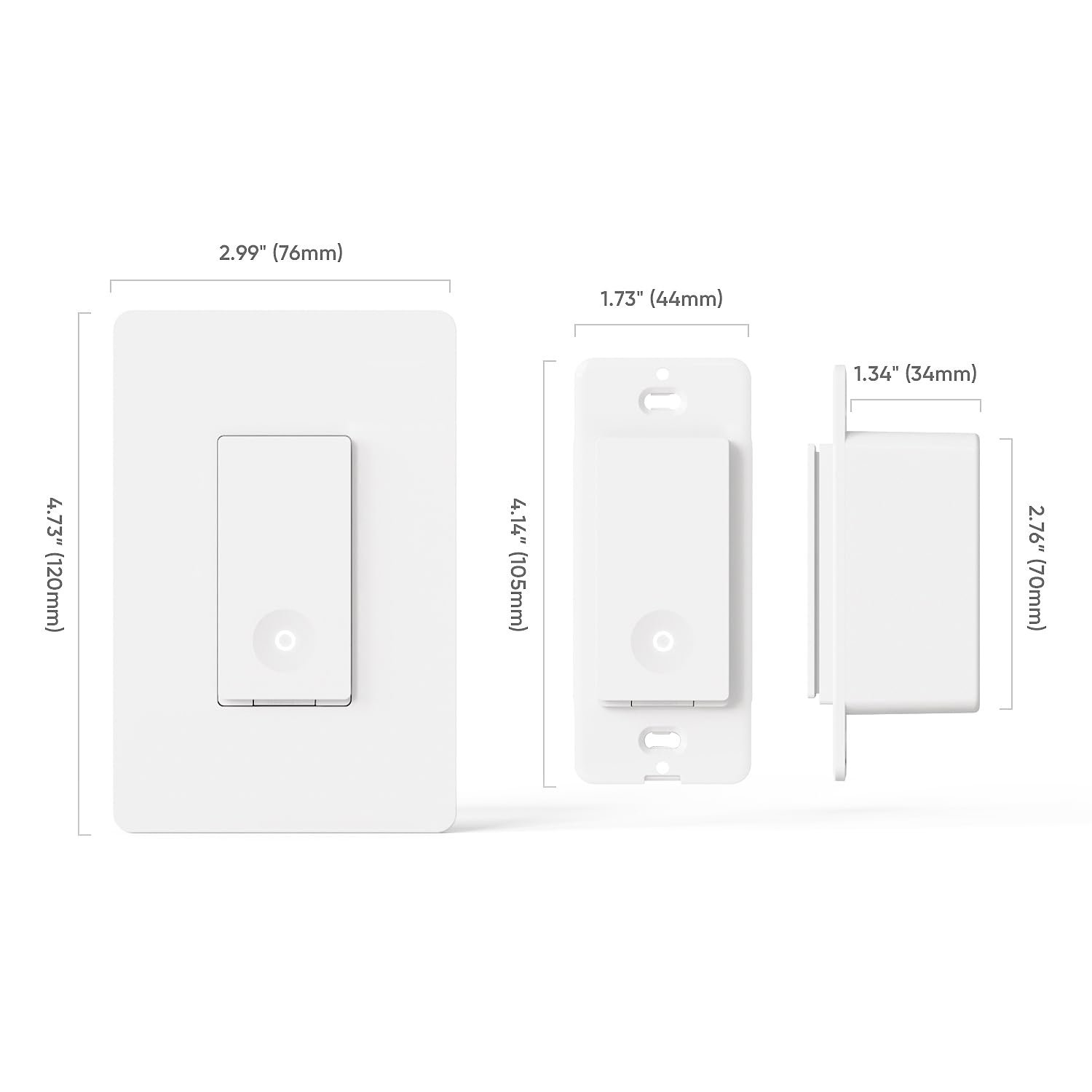 TREATLIFE 3 Way Smart Light Switch 4 Pack, 2.4GHz Wi-Fi Smart Switch Works with Alexa and Google Home, Neutral Wire Required, Remote Control, FCC Certified, No Hub Required - Image 10