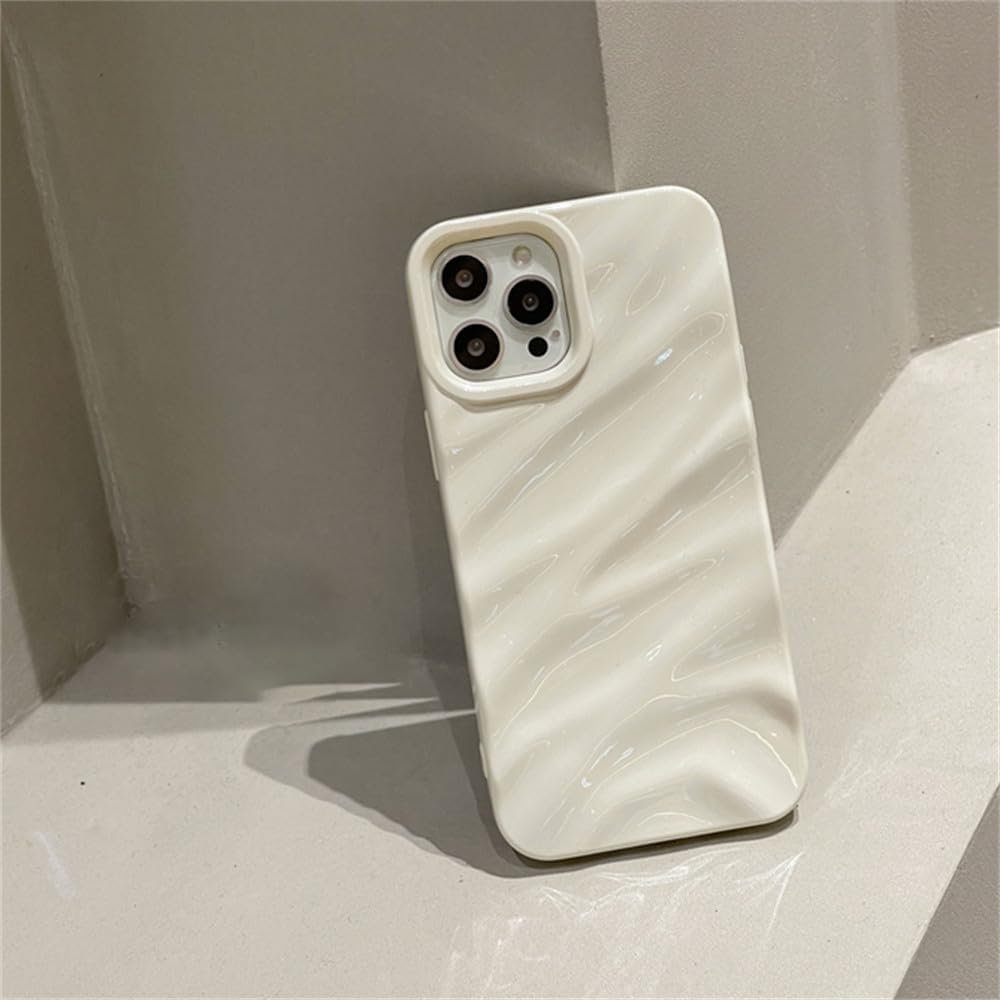 Luxury Silk Pattern Wavy Phone Case for iPhone 15 14 13 11 12 Pro Max X XS XR 7 8 Plus SE Shockproof Protective Soft Back Cover,C,for iPhone 14Pro - Image 4