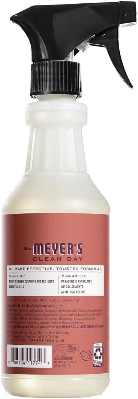 MRS. MEYER'S CLEAN DAY Multi-Surface Cleaner 3 Pack Variety 16 OZ Each, 1 CT (Acorn Spice + Apple Cider + Fall Leaves) - Image 5