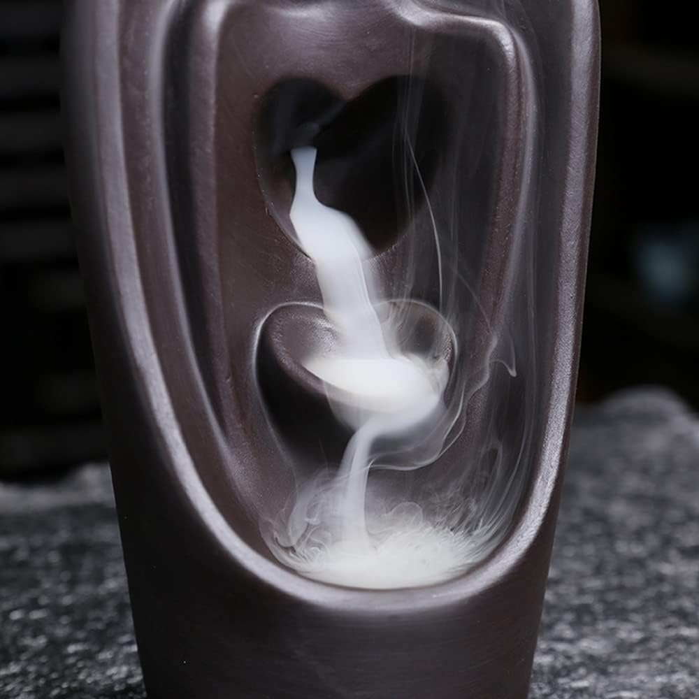 Heart to Heart Ceramic Backflow Incense Burner Statue, Love Couple Figurines, Valentines, Anniversary, Wedding Gifts for Wife or Husband - Image 6