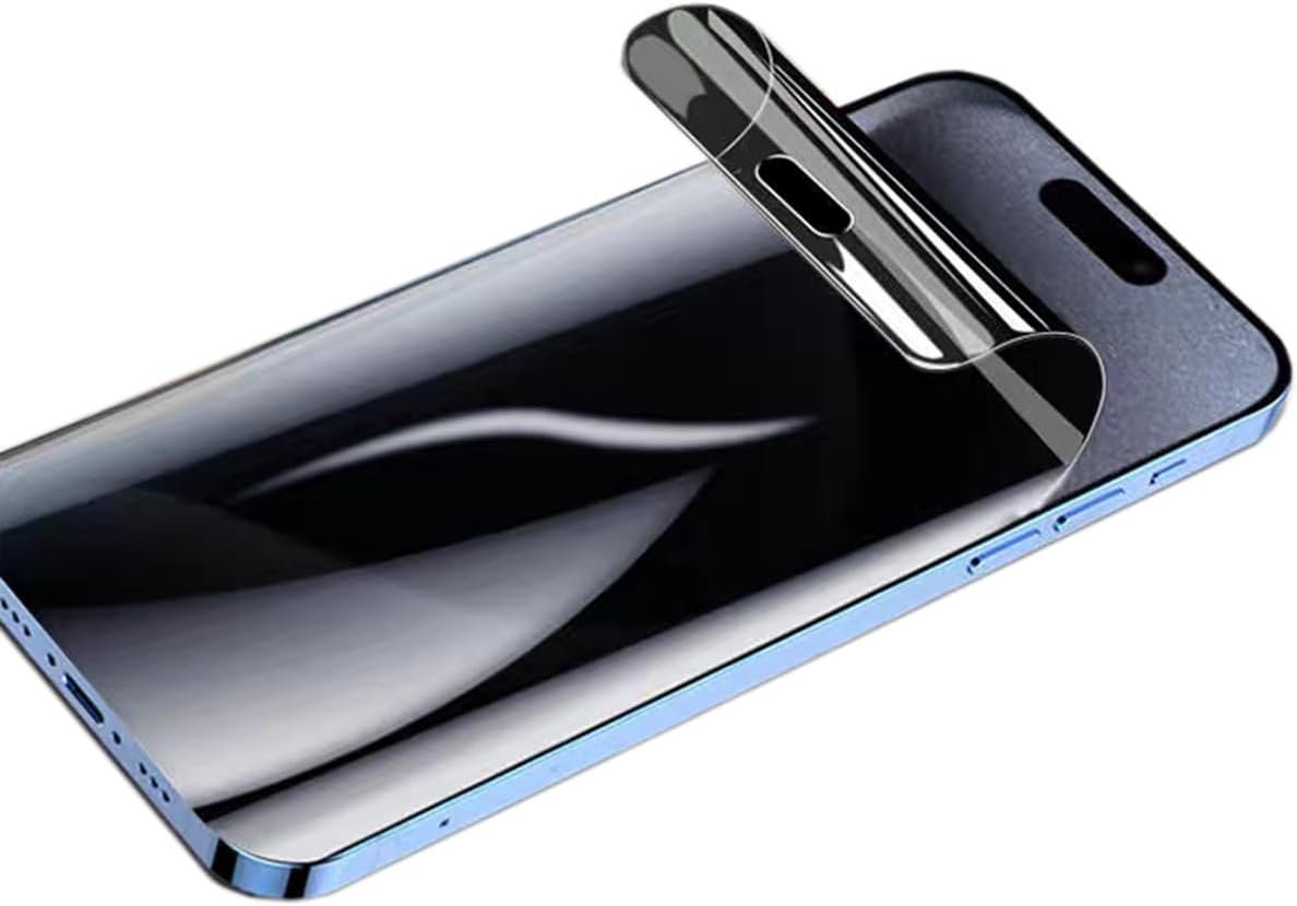 2Pack Privacy Film Hydrogel Screen Protector Compatible with iPhone 15 Pro Max,【Case Friendly】【High Sensitivity】 Anti-Spy Soft TPU Protective Film (Not Tempered Film) - Image 2
