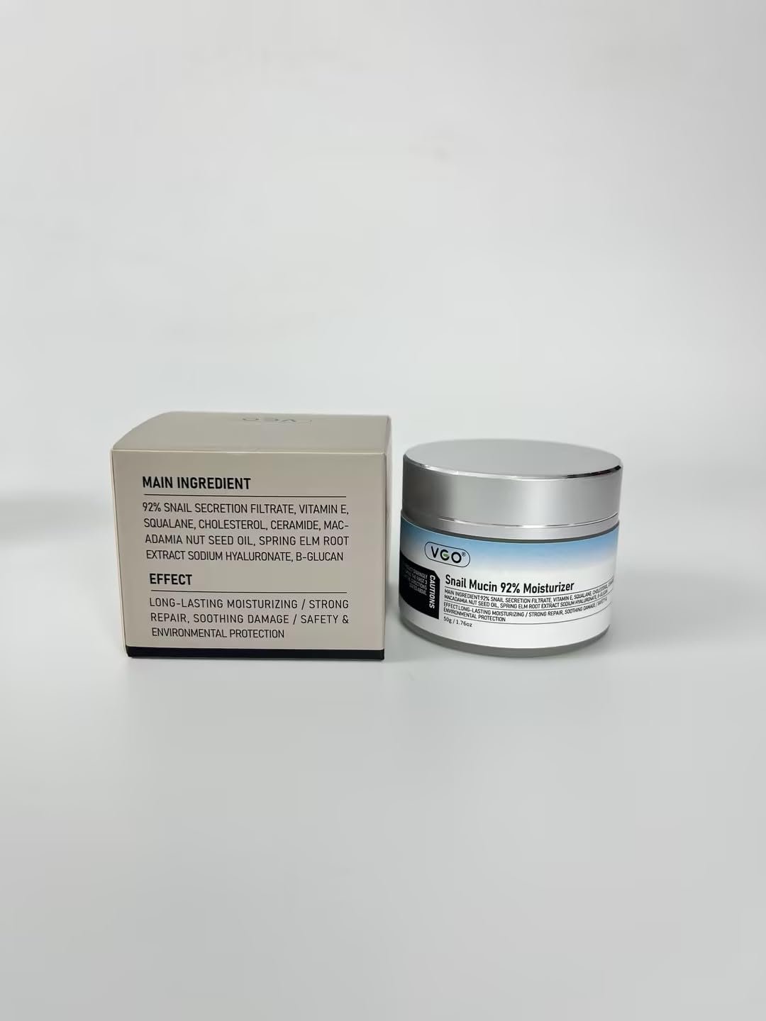 VGO Snail Mucin 92% Moisturizer Daily Face Moisturizer Hydrating Repair Face Gel Cream for Dry & Sensitive Skin, All Skin Types 50g / 1.76oz - Image 8