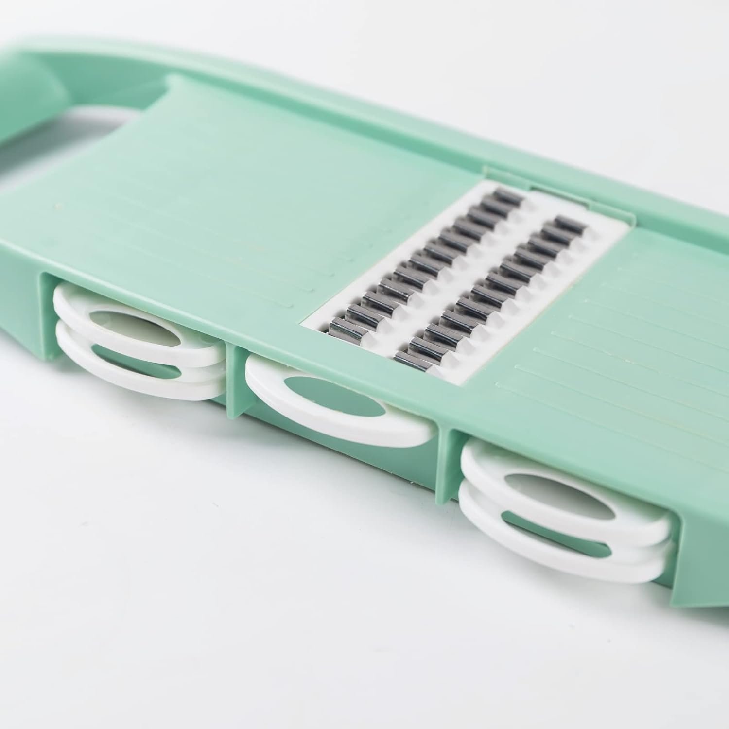 Mandoline Slicer for Kitchen 7-in-1 Mandoline Food Slicer,Vegetable/Cheese/Potato/Carrot/Cucumber Grater,Slicer, Cutter, Grinder,Waffle Fry Cutter For Potatoes,Julienne Peeler - Image 7