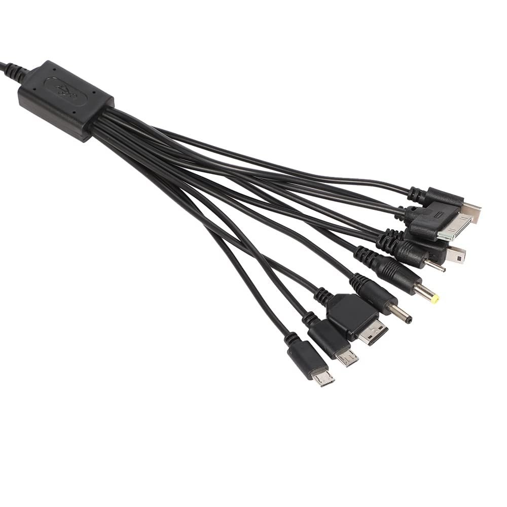 10 in 1 Multi Charging Cable, Universal Multiple Charging Cord Charging Cable with 10 Ports for Charging Cell Phones Speaker MP3 MP4 & More - Image 3