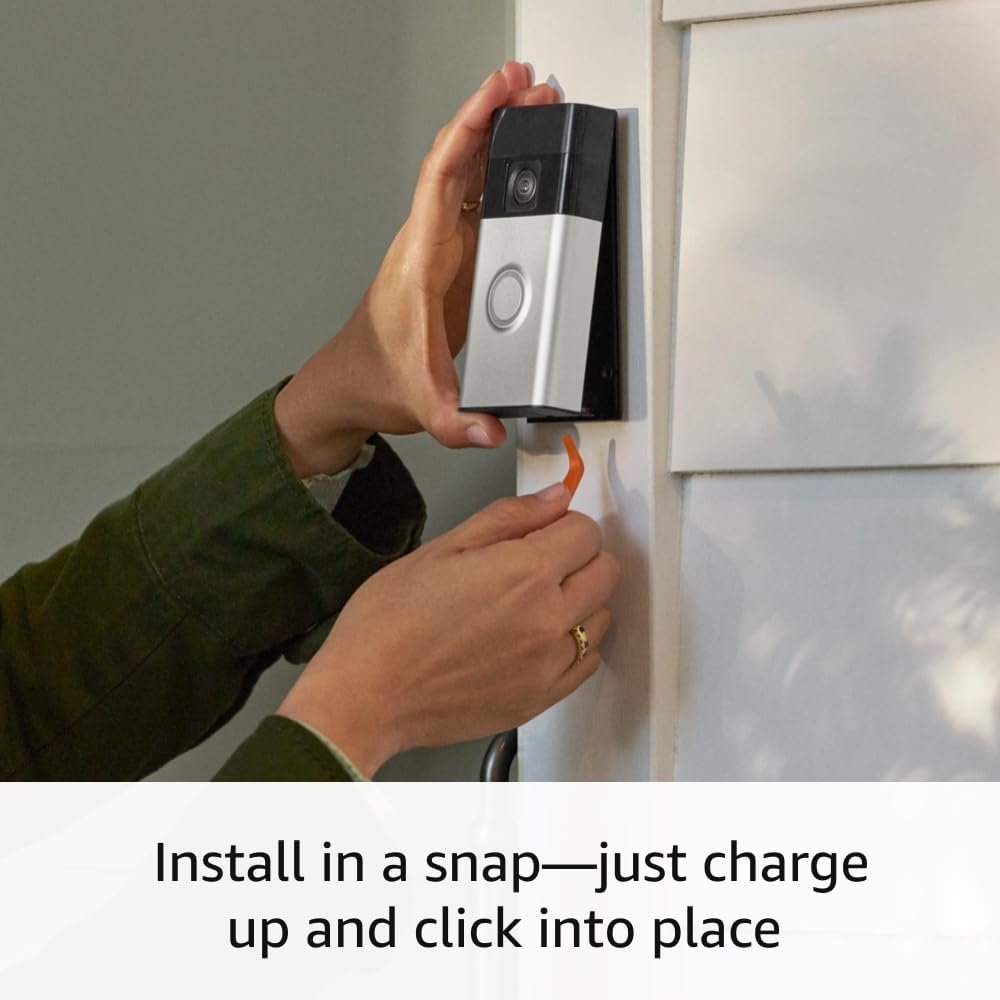 All-new Ring Battery Doorbell, Head-to-Toe Video, Live View with Two-Way Talk, and Motion Detection & Alerts (2024 release), Venetian Bronze - Image 7