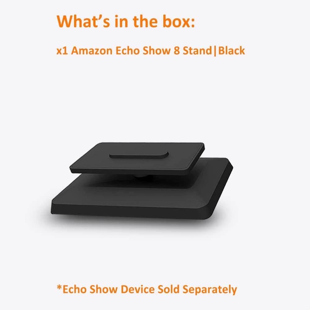 AutoSonic Stand Compatible with Echo Show 8 Smart Display (1st Gen and 2nd Gen) | Swivel and Tilt to Improve Viewing Angle | Magnet Built-in | Black - Image 9