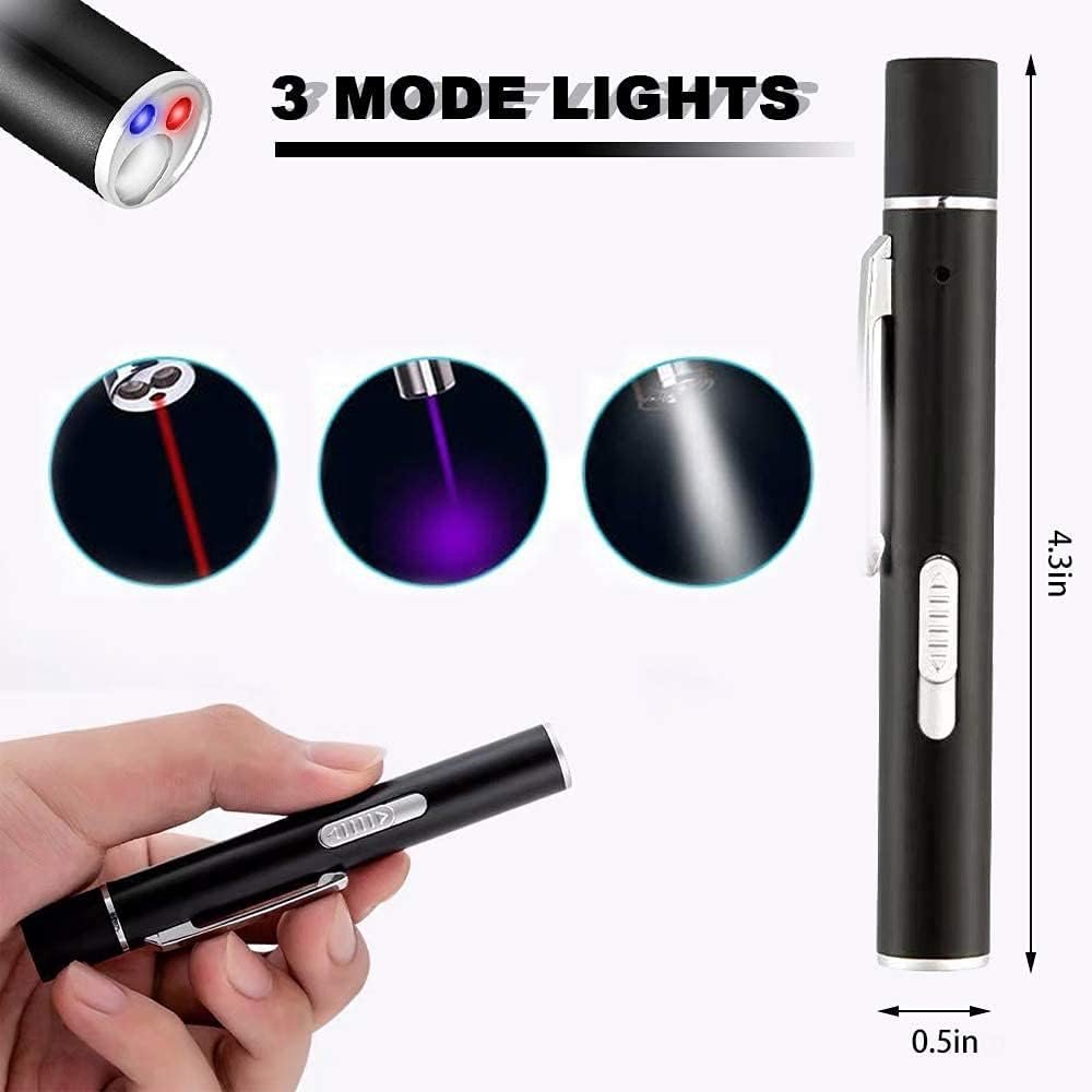 2 Pack Cat Toys Pointer Interactive Toys for Indoor Cats and Dogs, Pet Cat Catch Single Interactive Exercise Cat Training Tool with USB Rechargable - Image 4