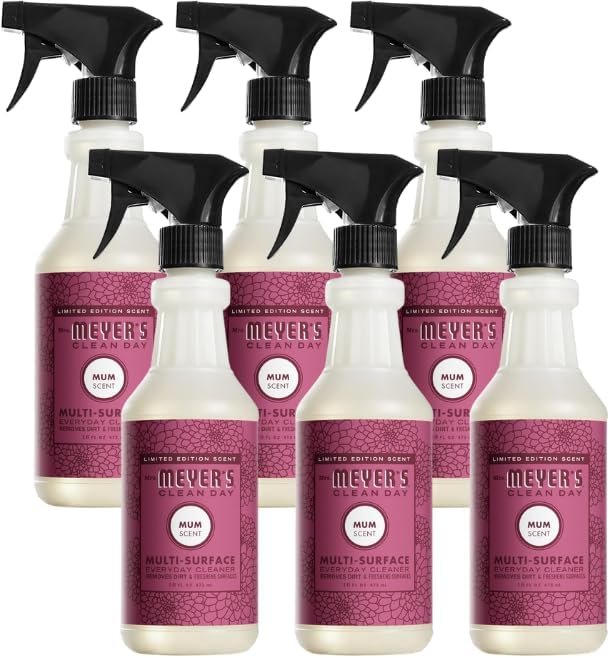 MRS. MEYER'S CLEAN DAY Multi-Surface Everyday Cleaner, Mum Scent, 16 Fl Oz (Pack of 6) - Image 2