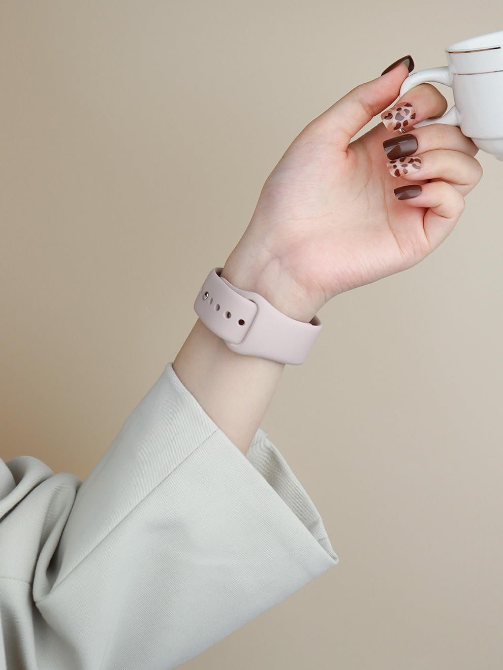 Fitness Tracker band 16MM for D26,Soft Silicone Replacement Sport Accessory Strap Wristband, black - Image 4