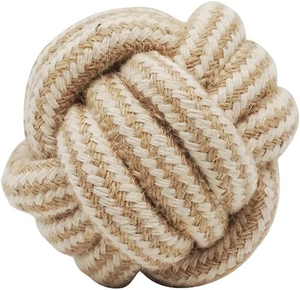 Dog Chew Toys-Puppy Tug Toys-Natural Cotton Rope-Pets Teething Interactive Knots for Small Medium Dog Mutt (Set of 4) - Image 10