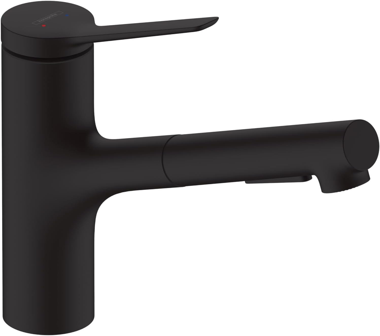 hansgrohe Zesis Black Single-Handle Kitchen Faucet, Kitchen Faucets with Pull Out Sprayer, Faucet for Kitchen Sink, Matte Black 74810671 - Image 2