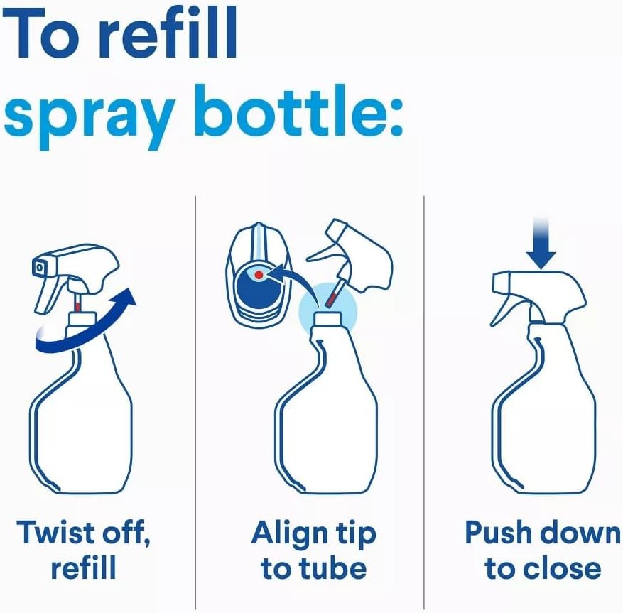 Сlean-Up Cleaner with Bleach, Fresh Scent, 32 Fl Oz, Disinfecting Bathroom Cleaner, Original Scent, 30 Fl Oz, Bundle with Latex Gloves and 2 Microfiber Cleaning Cloths - Image 7