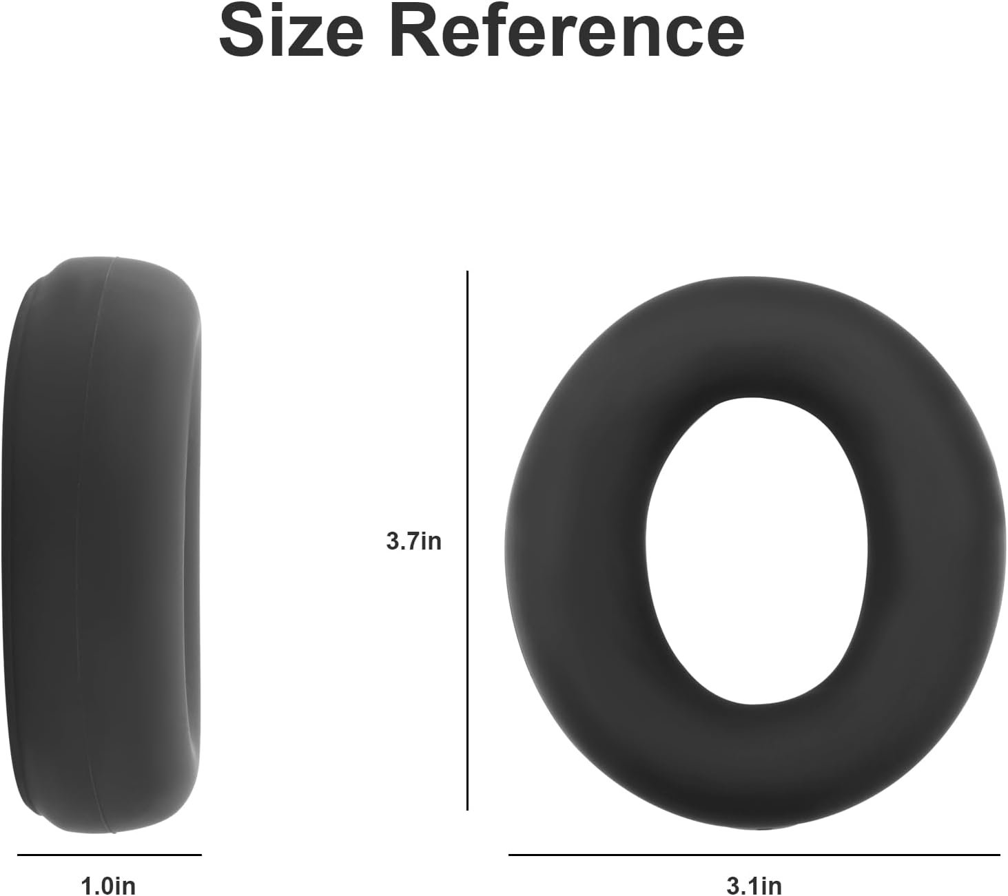 Silicone Case Compatible with Beats Studio Pro Anti-Scratch Silicone Ear Pad Cover Sweatproof & Washable Protective Silicone Case Shell Compatible with Beats Studio Pro Ear Pads- Black - Image 7