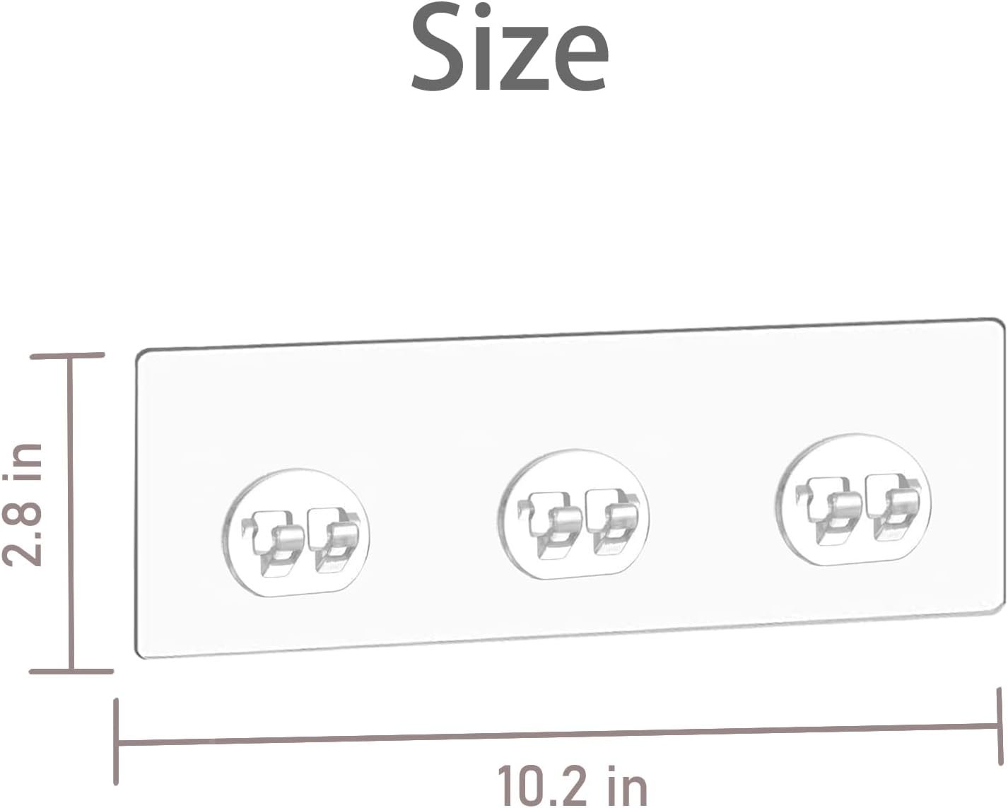 2 Pcs Corner Shower Caddy Adhesive Replacement Hook, Heavy-Duty No Drilling Adhesive Stickers for Shower Caddy Shelves Basket Bathroom Organizer Hanging Hook, Wall Mount Sticker Strips Pads - Image 3