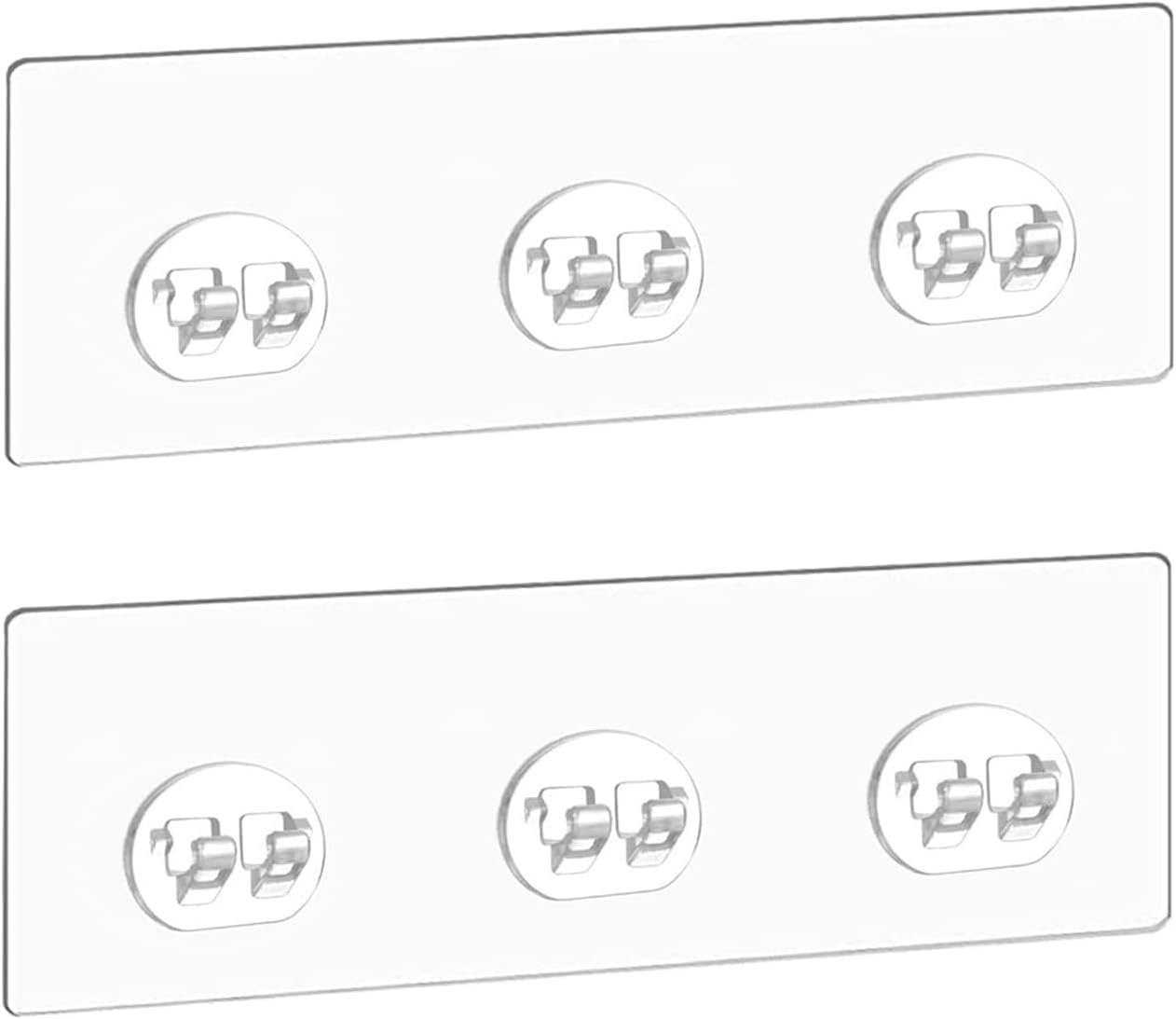 2 Pcs Corner Shower Caddy Adhesive Replacement Hook, Heavy-Duty No Drilling Adhesive Stickers for Shower Caddy Shelves Basket Bathroom Organizer Hanging Hook, Wall Mount Sticker Strips Pads - Image 2